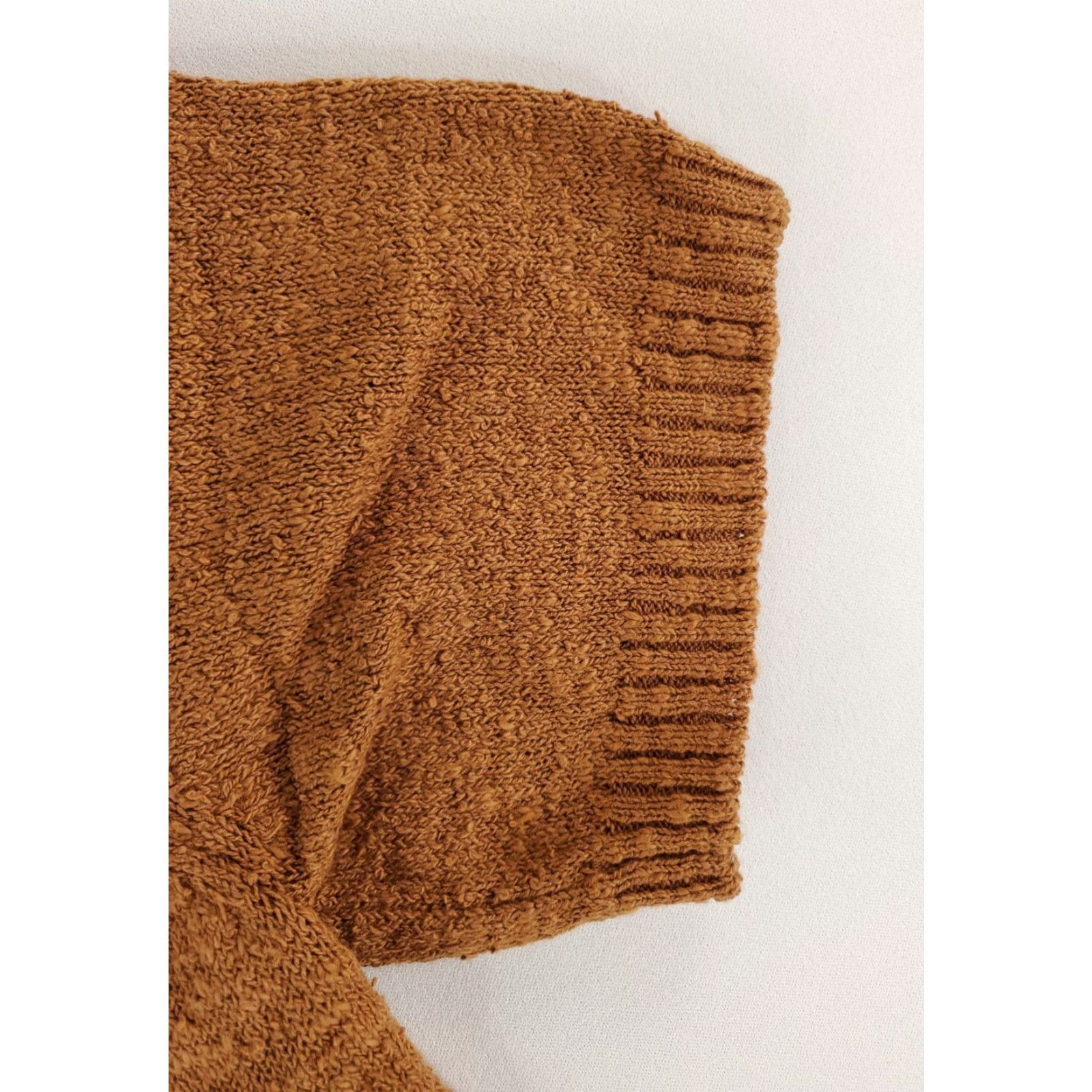 Vintage Criquet Shirt Mens L Short Sleeve Button Up Knit Textured Brown Size US L / EU 52-54 / 3 - 4 Thumbnail