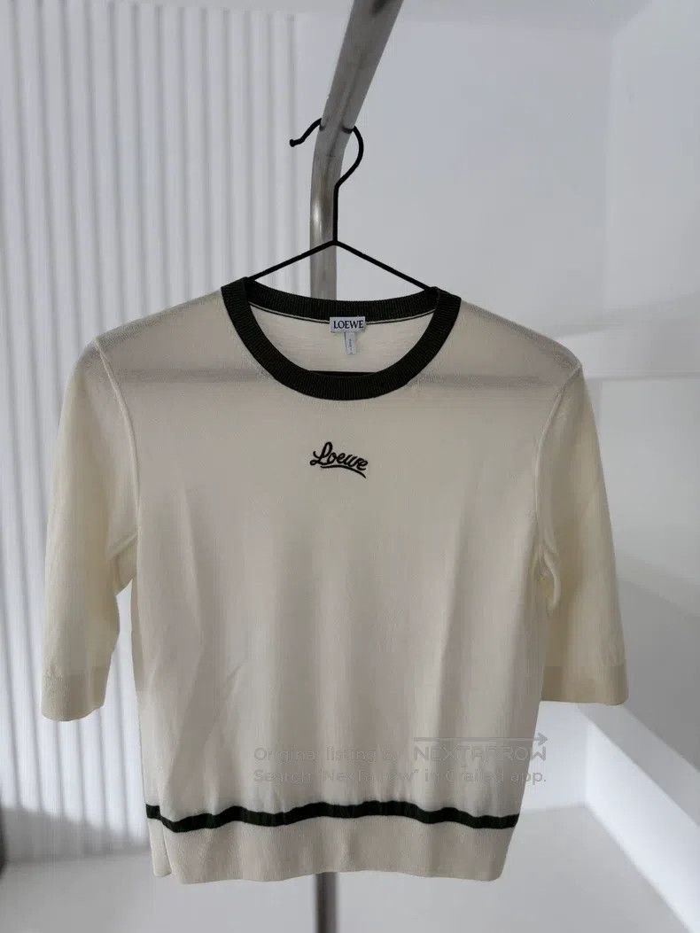 Loewe Loewe Pure Cotton Wool Short Sleeve Size S / US 4 / IT 40 - 1 Thumbnail