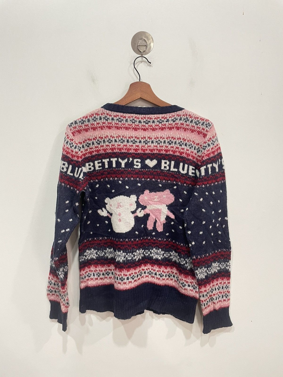 Japanese Brand Shinji Abe Betty’s Blue Sweatshirt Size ONE SIZE - 2 Thumbnail