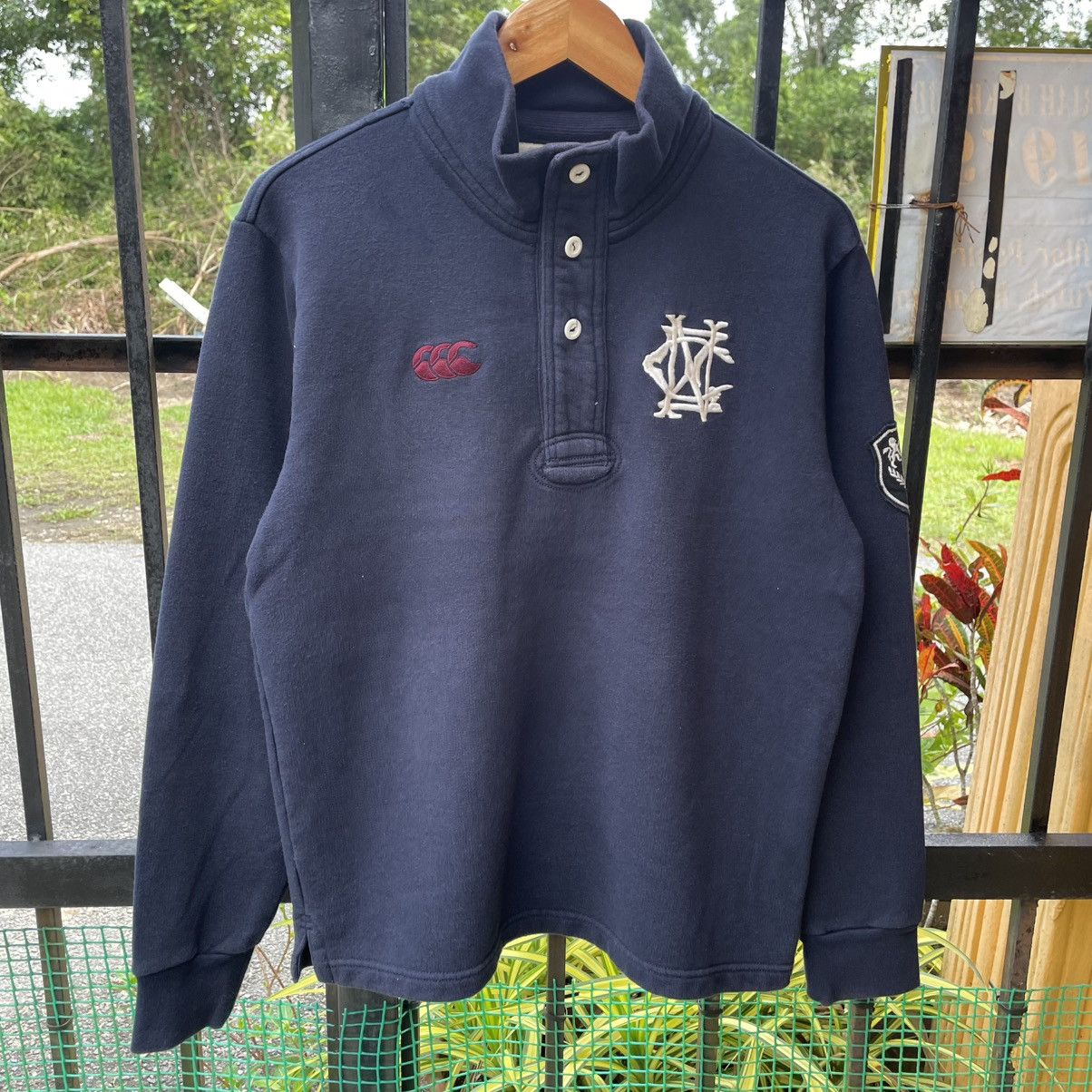 Canterbury of New Zealand 🔥Vintage Canterbury Logo Half Buttons Rugby Sweatshirts Size US S / EU 44-46 / 1 - 5 Thumbnail