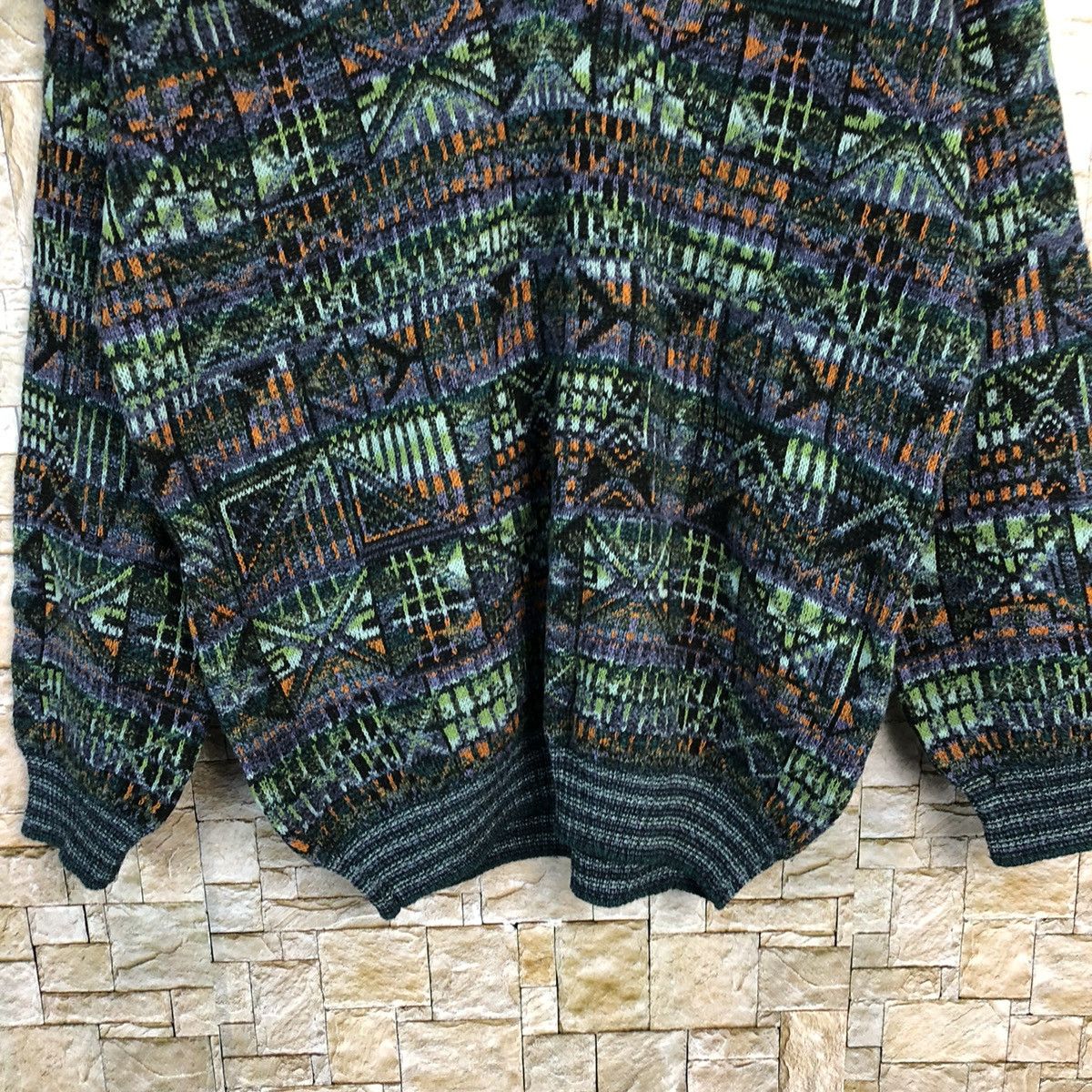 Homespun Knitwear Lantasie Di Settember made in italy Green Knitwear #A263 Size US L / EU 52-54 / 3 - 6 Thumbnail