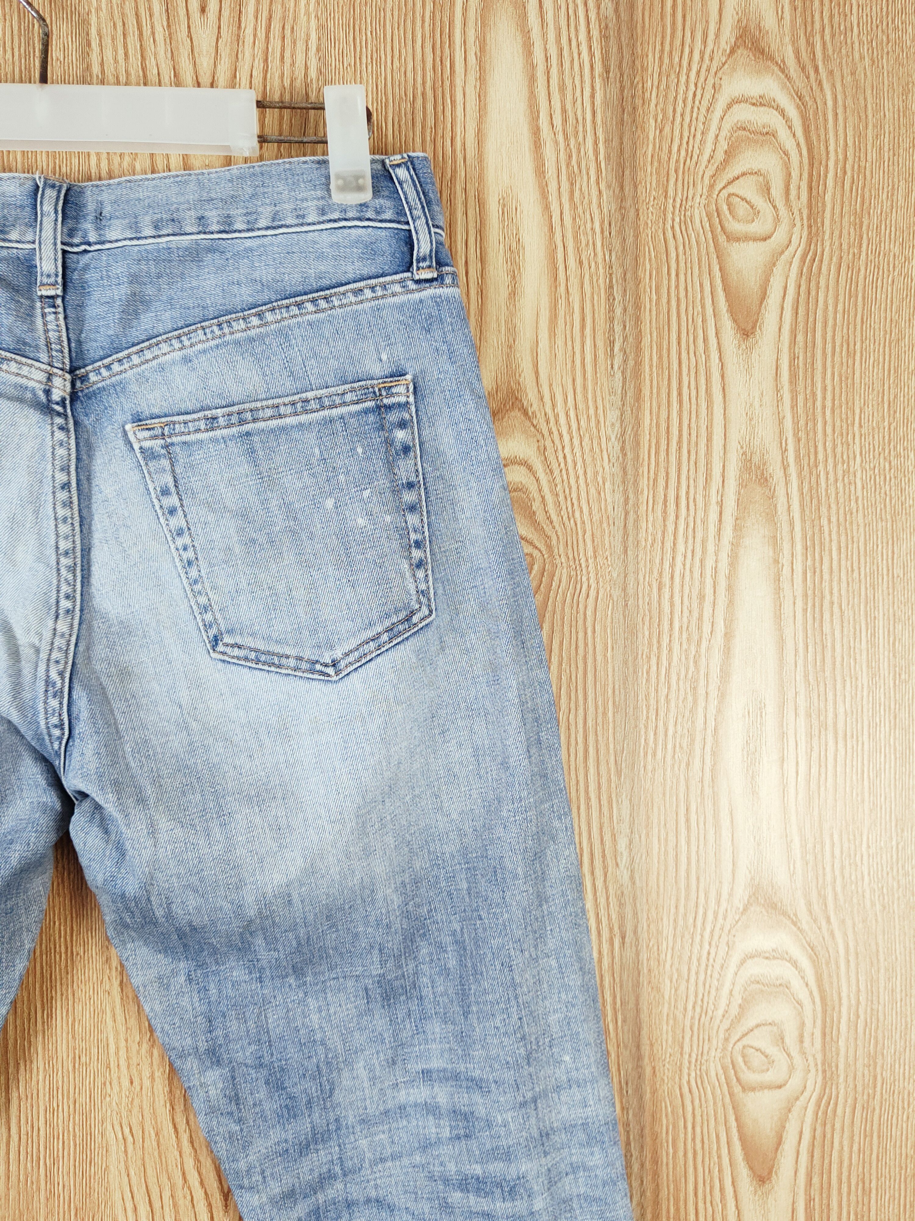 Japanese Brand Uniqlo japan vintage Blue Distressed Ripped Jeans #W616 Size US 30 / EU 46 - 10 Thumbnail