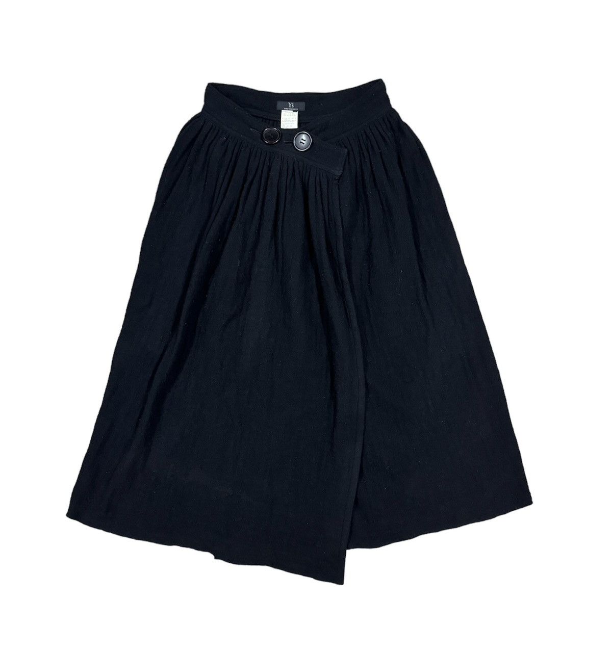 Vintage Vtg🔥Y’s Yohji Yamamoto Asymmetric Gabardine Wrap Skirt Size 31" - 1 Thumbnail