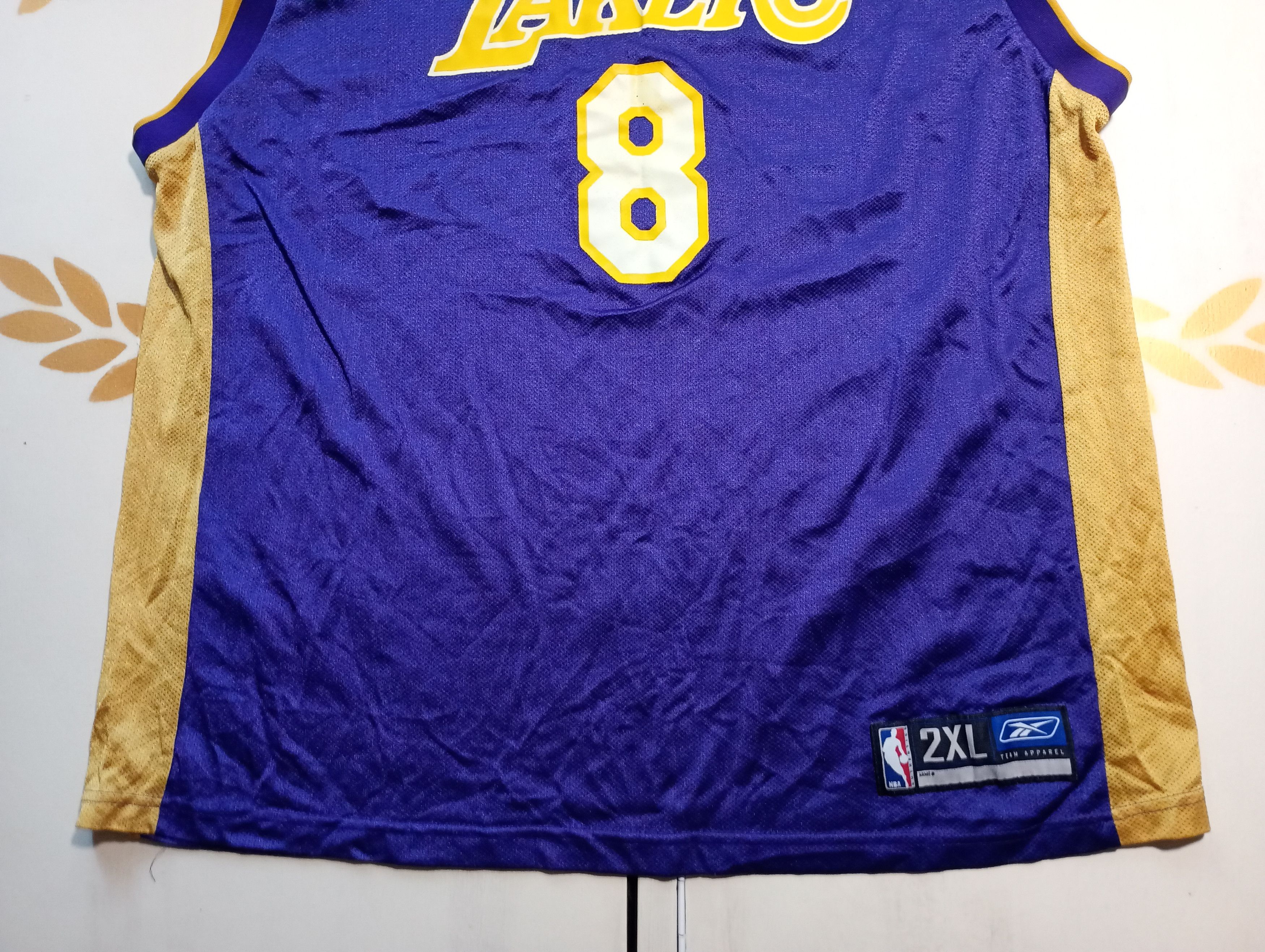NBA × Reebok Reebok LA Lakers Jersey 8 Kobe Bryant 2002-2004 Size US XXL / EU 58 / 5 - 3 Thumbnail