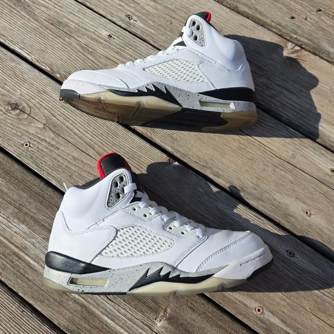 Jordan Brand × Nike Nike Air Jordan 5 "White Cement" Size US 9.5 / IT 39.5 - 2 Thumbnail