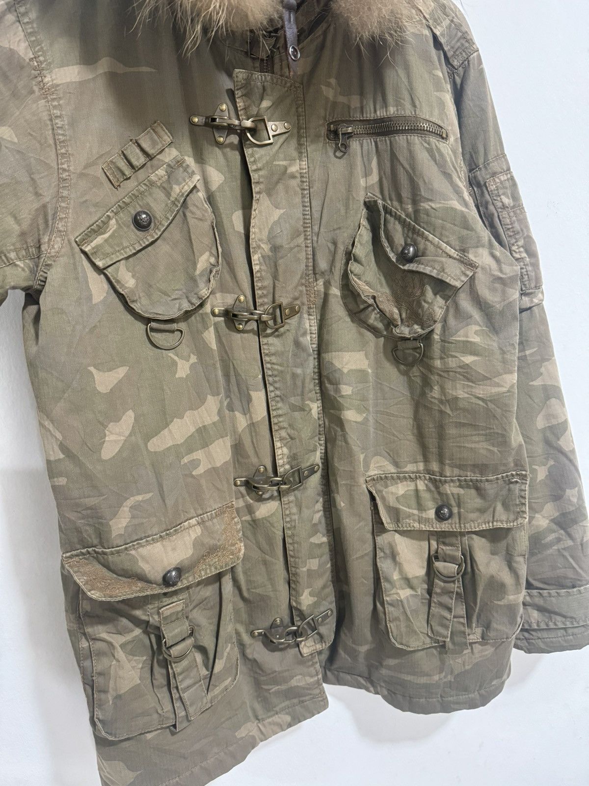 If Six Was Nine × Le Grande Bleu (L.G.B.) × Vintage Kissmark Japan Military Fur Hooded Lgb Style Jacket Size US L / EU 52-54 / 3 - 3 Thumbnail