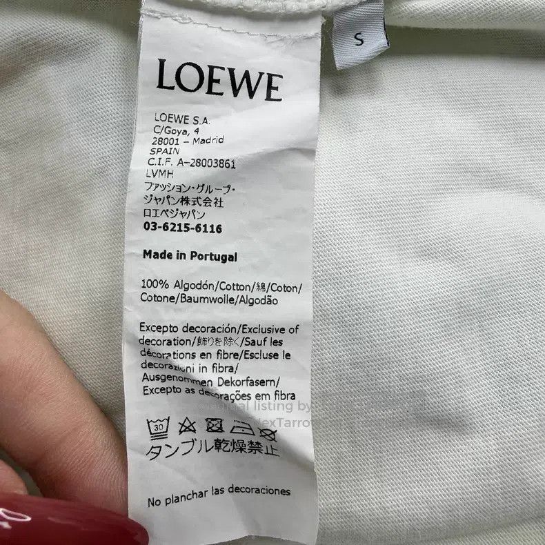 Loewe Loewe Beige White Long-sleeve with Large Logo Short-sleeve Size S / US 4 / IT 40 - 6 Thumbnail