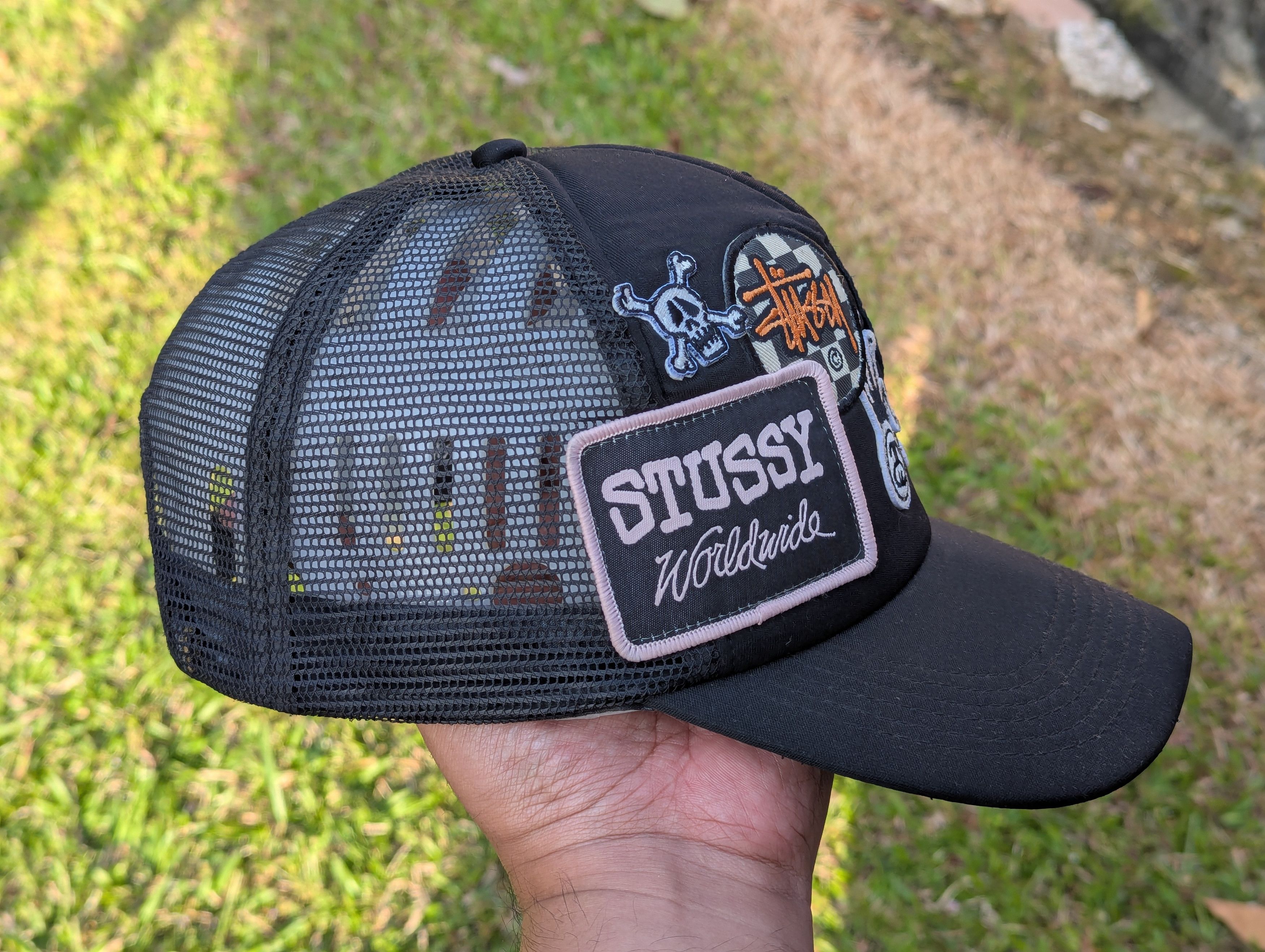 Stussy Vintage Stussy Crown Logo Patches All Logo Trucker Hat Size ONE SIZE - 3 Thumbnail