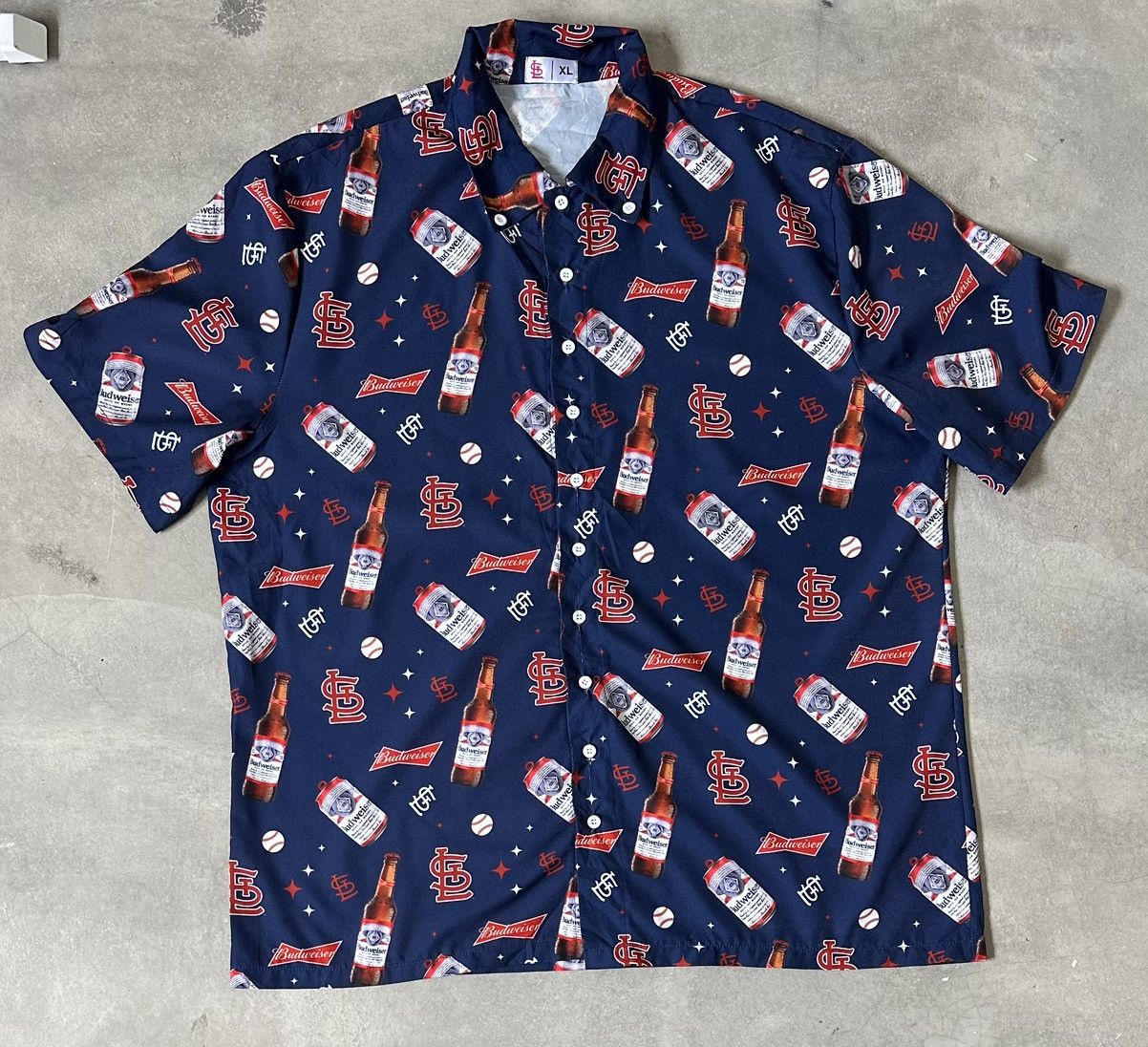 MLB ST LOUIS CARDINALS X BUDWEISER SHIRT Size US XL / EU 56 / 4 - 1 Thumbnail
