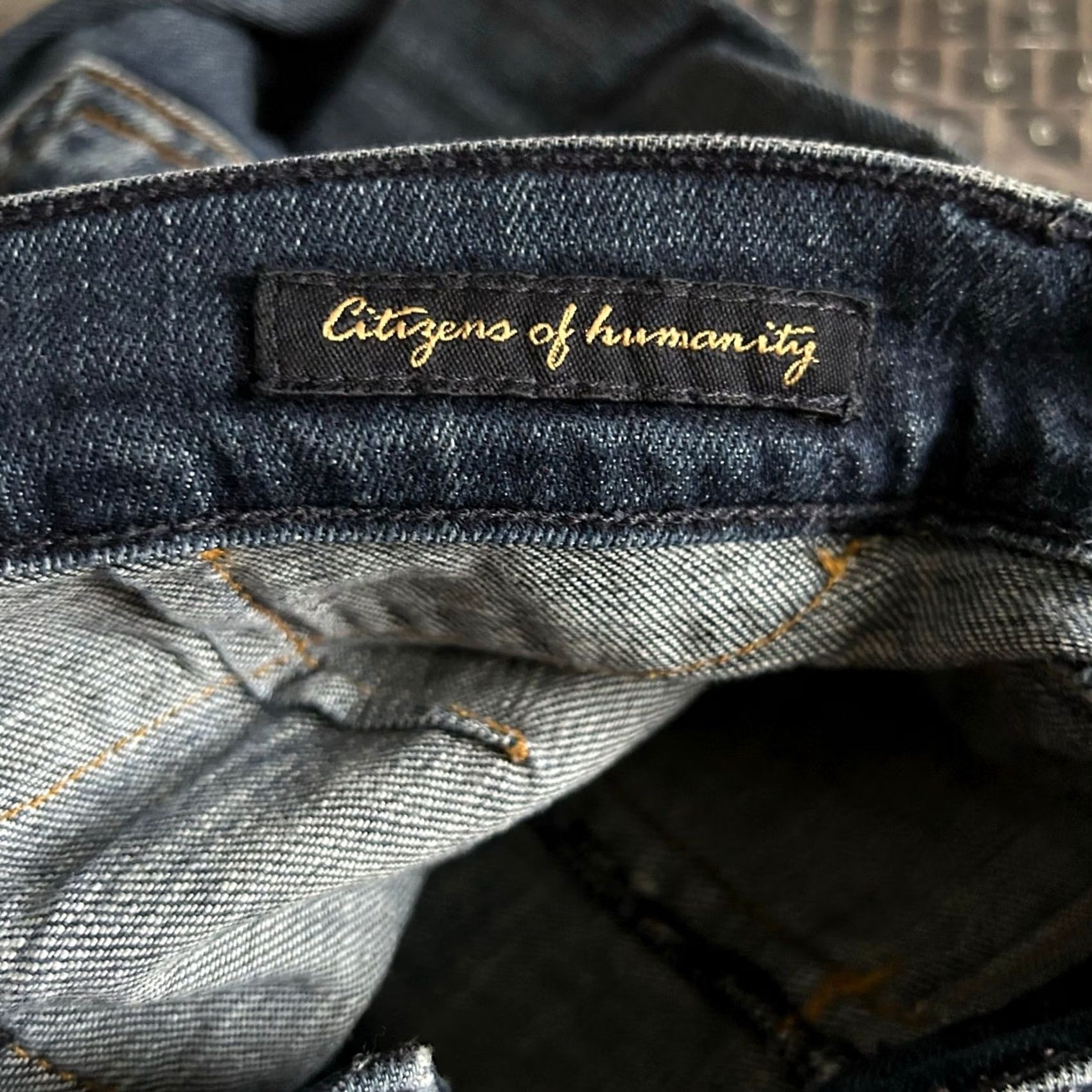 Citizens Of Humanity Citizens Of Humanity Womens Jeans Blue Low Rise Straight Studded Stretch 28 Jeans Women's 28 Blue Studded Straight Mid Rise Casual Womens Size 28" / US 6 / IT 42 - 4 Thumbnail