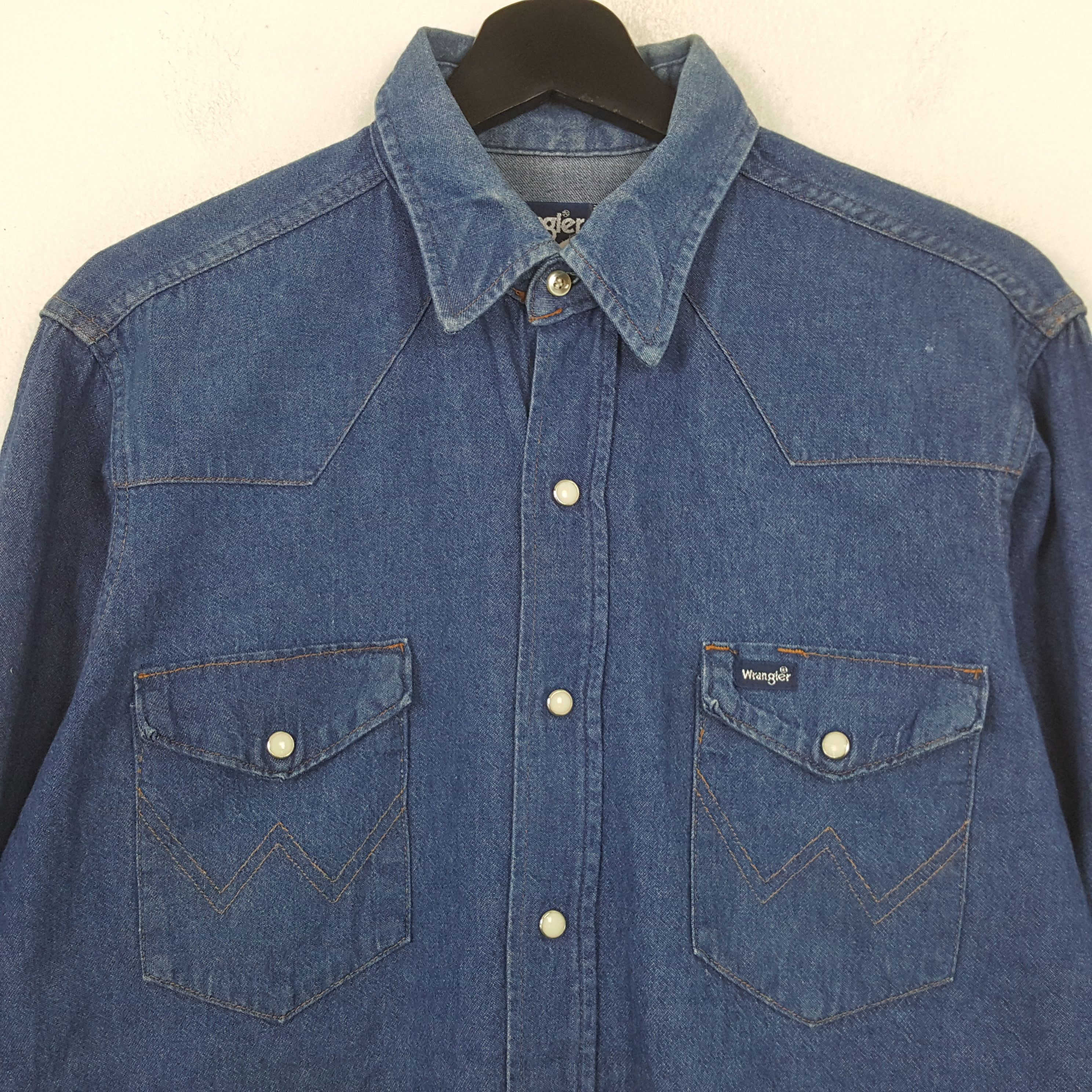 Wrangler Wrangler Western Casual Style Denim Shirt RR2 Size US L / EU 52-54 / 3 - 2 Thumbnail