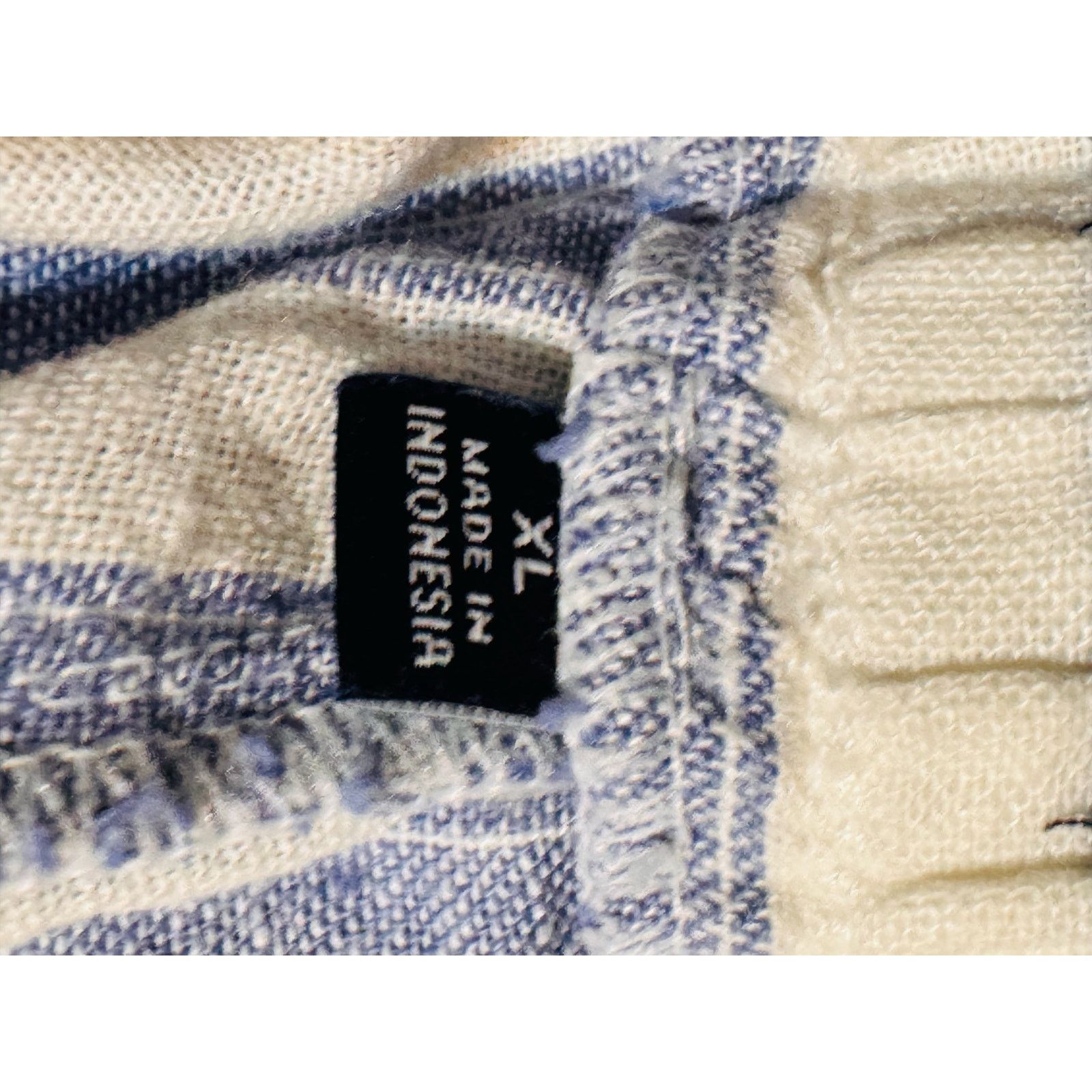 Gap Gap Shorts Womens XL Linen Blend Elastic Waist Blue White Size 36" / US 14 / IT 50 - 8 Thumbnail