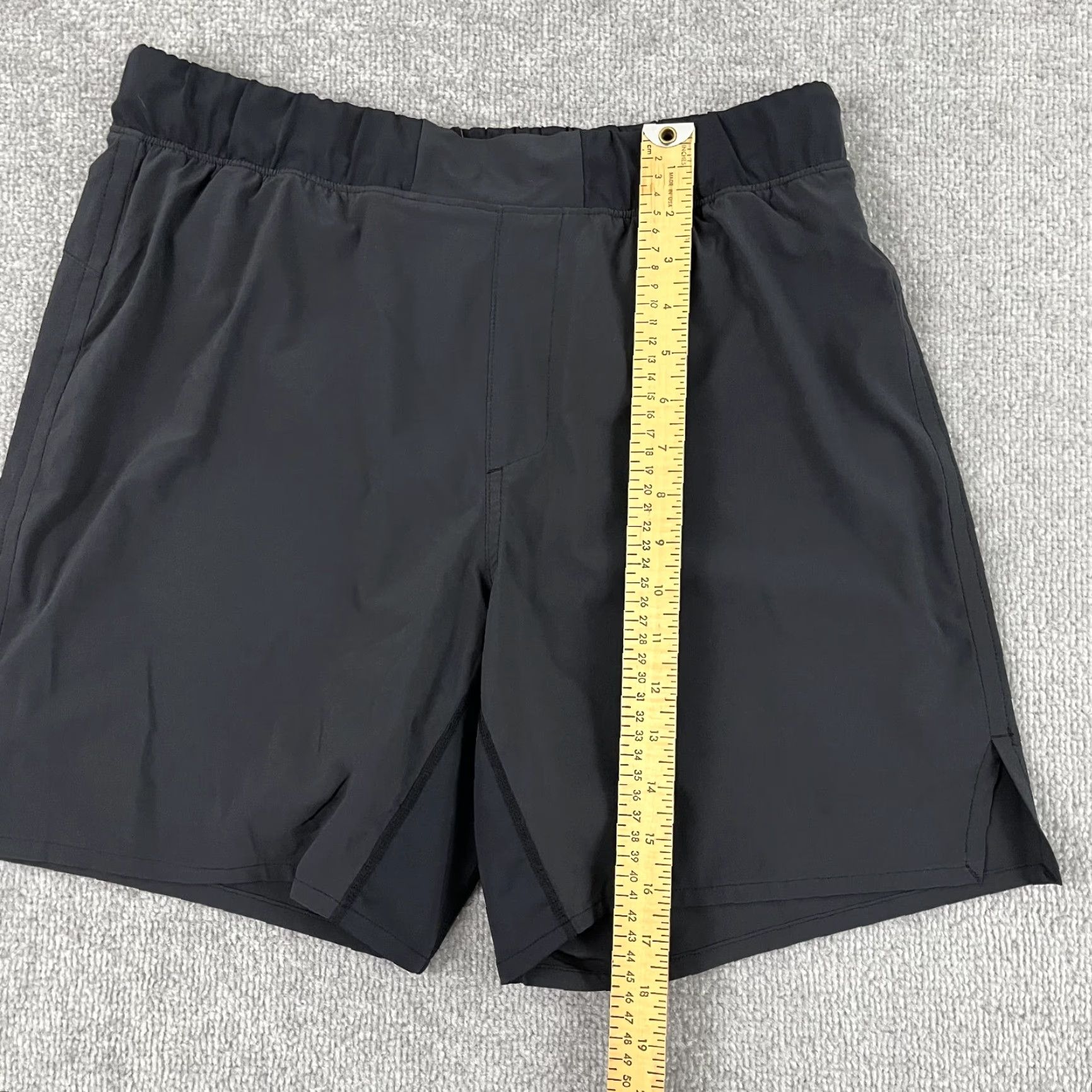 Ten Thousand Ten Thousand Fight Shorts Mens Medium 7" Black Lined Gym Training Grippy Waist Stretch Breathable Elastic Waist Regular Fit Casual Sports Workout Size US 31 - 5 Thumbnail