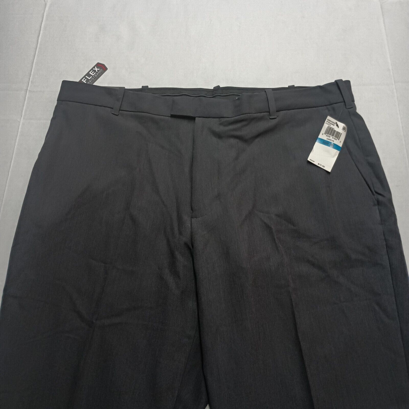 Van Heusen VAN HEUSEN Flex Pants Men's 36x29 Stretch Straight Fit Black Size US 36 / EU 52 - 4 Thumbnail