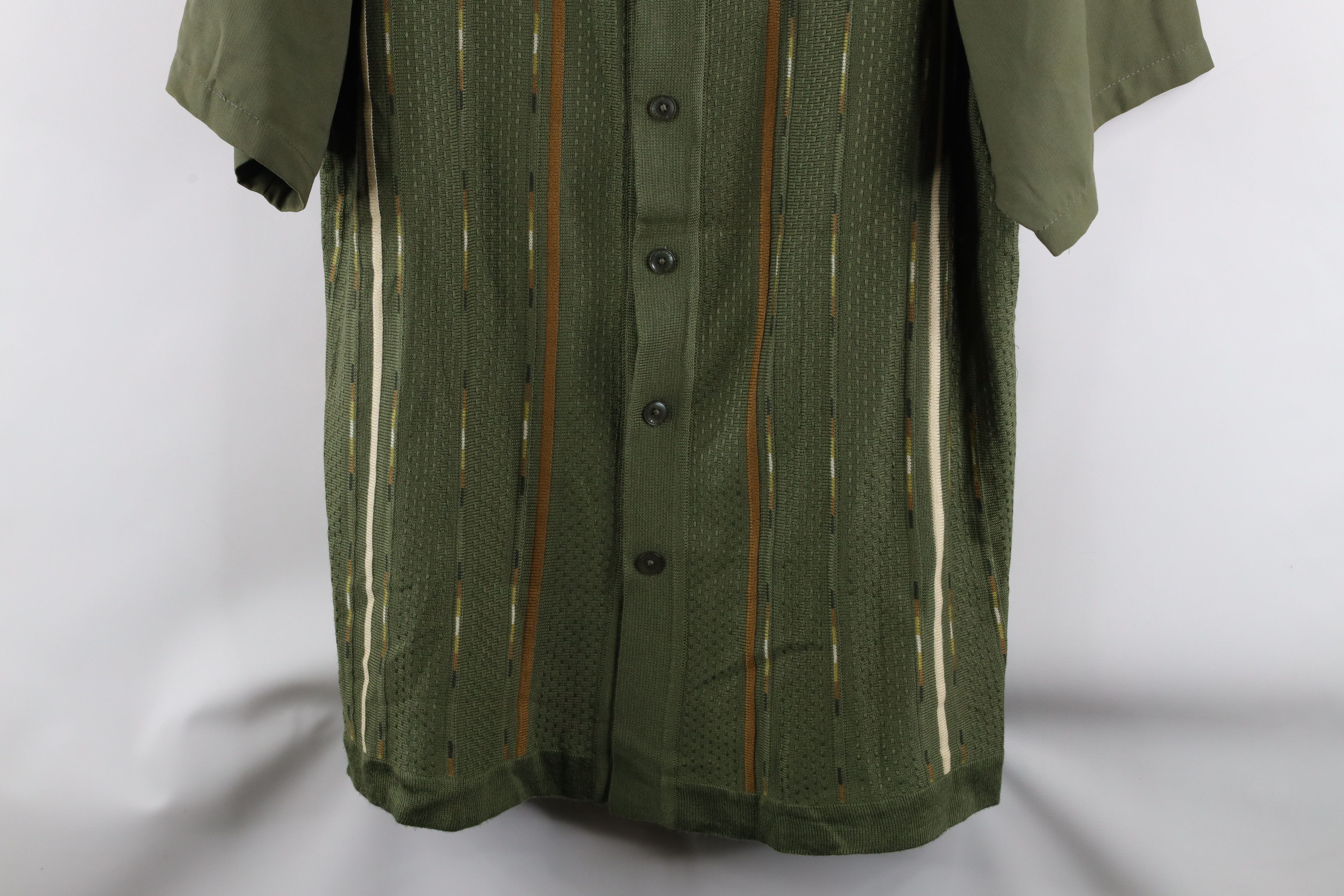 Vintage Vintage 90s Coogi Style Knit Short Sleeve Button Shirt Size US XXL / EU 58 / 5 - 3 Thumbnail