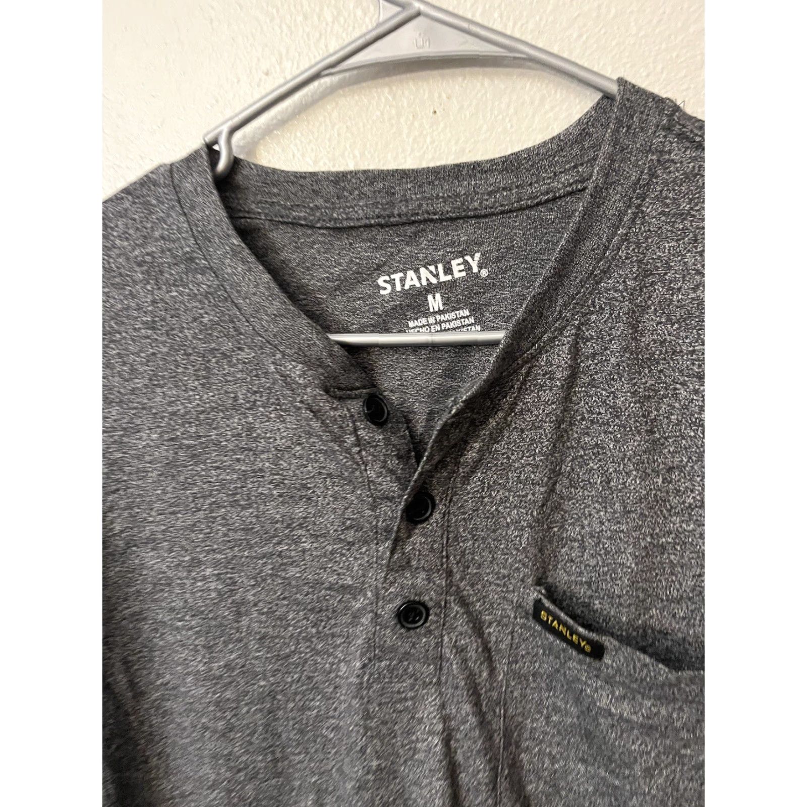 Vintage Stanley Henley Pocket T Shirt Mens Size Medium Gray Workwear Shirt Mens Size US M / EU 48-50 / 2 - 2 Thumbnail