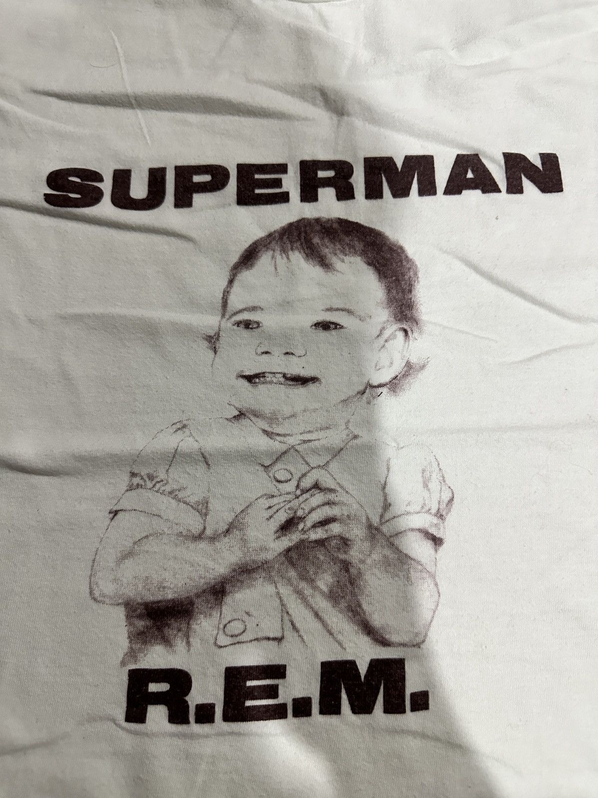 Band Tees × Vintage vintage 1986 R.E.M. superman singles promo t-shirts Size US XL / EU 56 / 4 - 3 Thumbnail