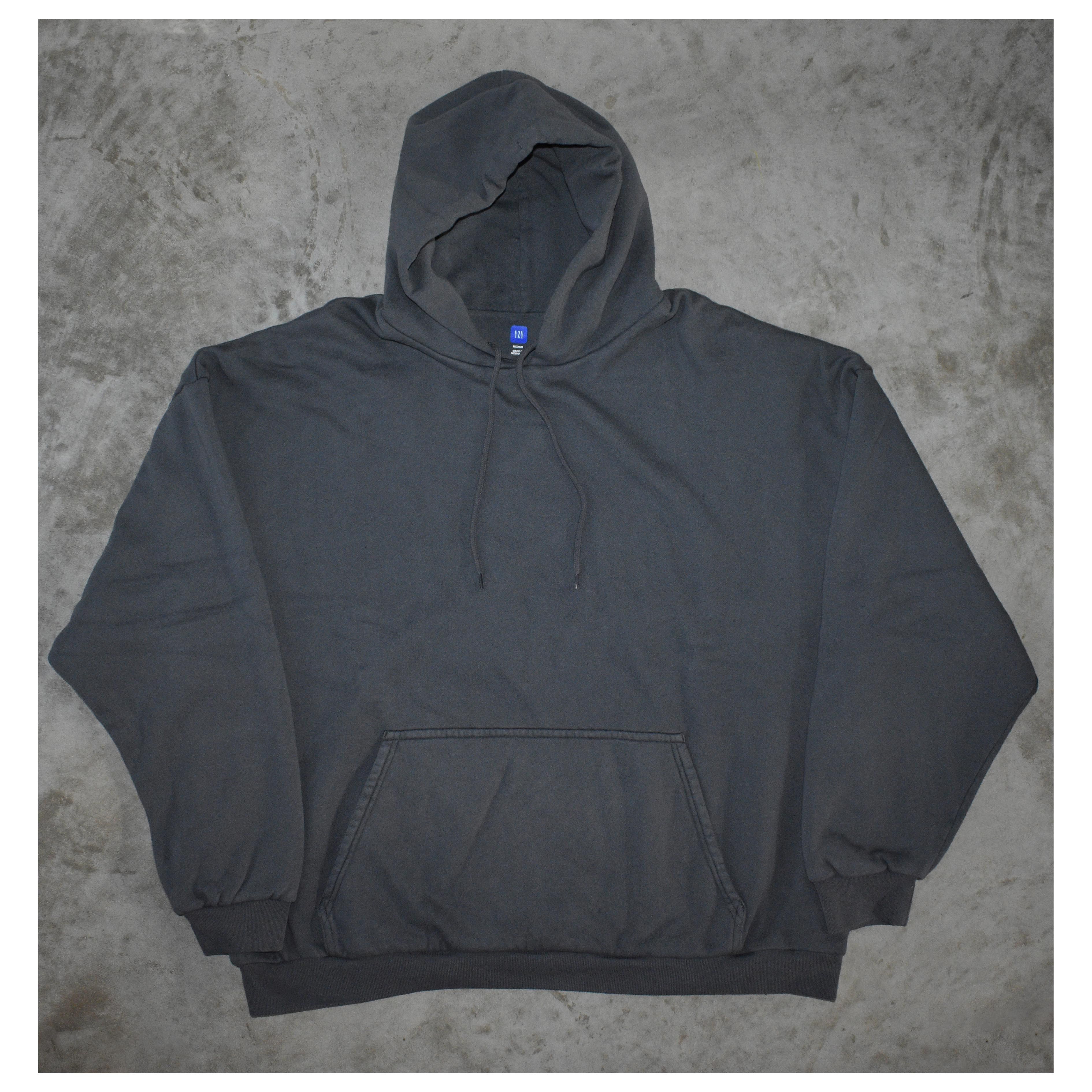 image of Yeezy Gap Clean No Logo Hoodie in Grey, Men's (Size Medium)