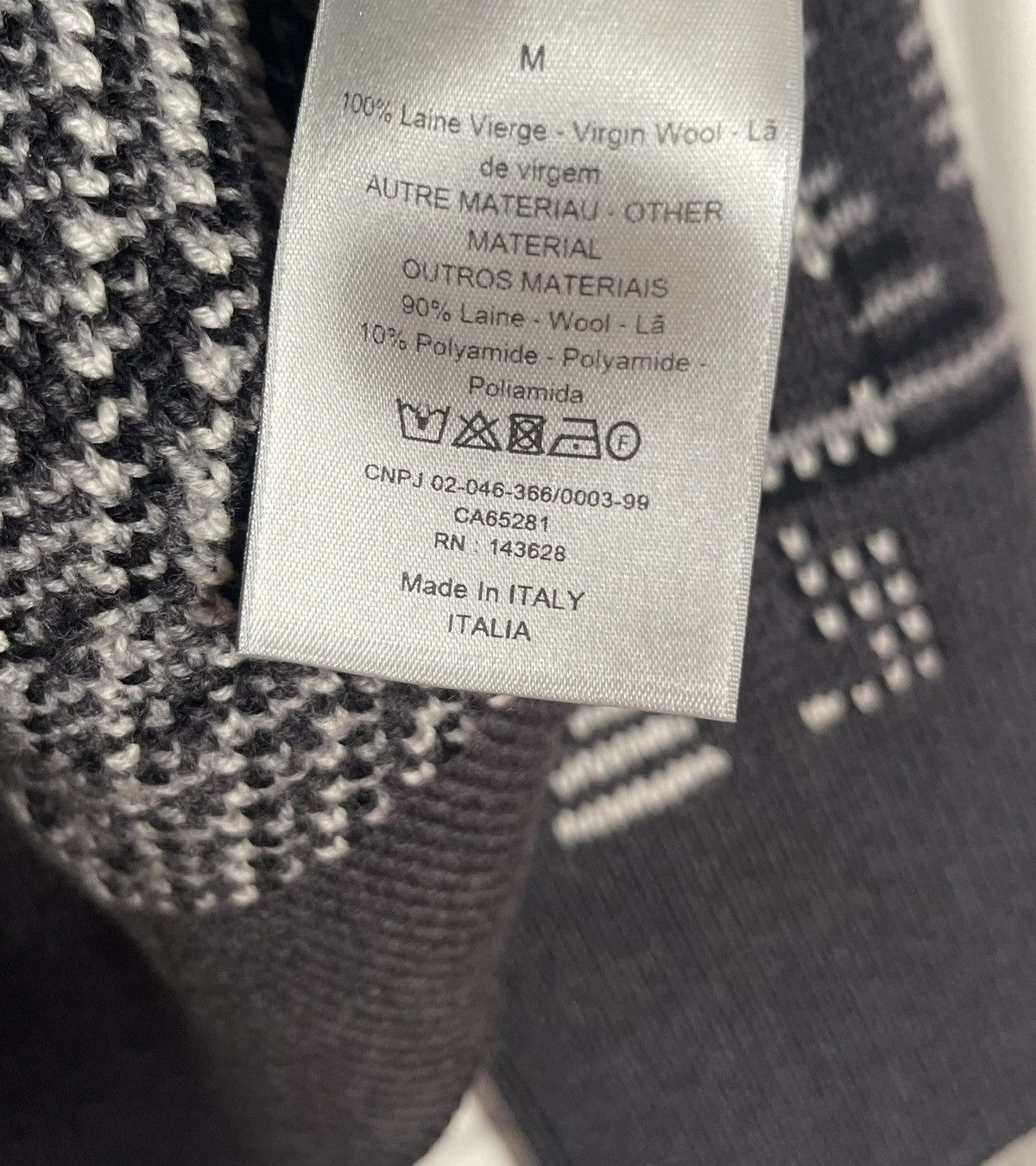 Dior Christian Dior Homme Knitwear Jumper Pull Grey size M Size US M / EU 48-50 / 2 - 3 Thumbnail