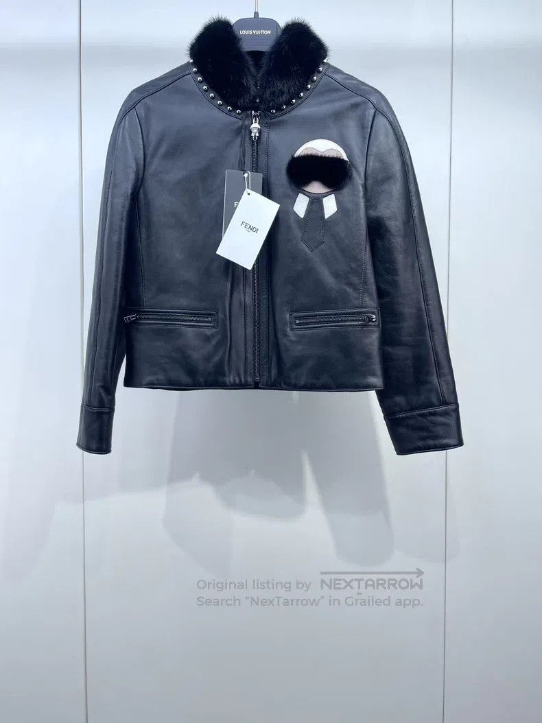 Fendi Fendi Little Monster Leather Jacket Size XS / US 0-2 / IT 36-38 - 1 Thumbnail