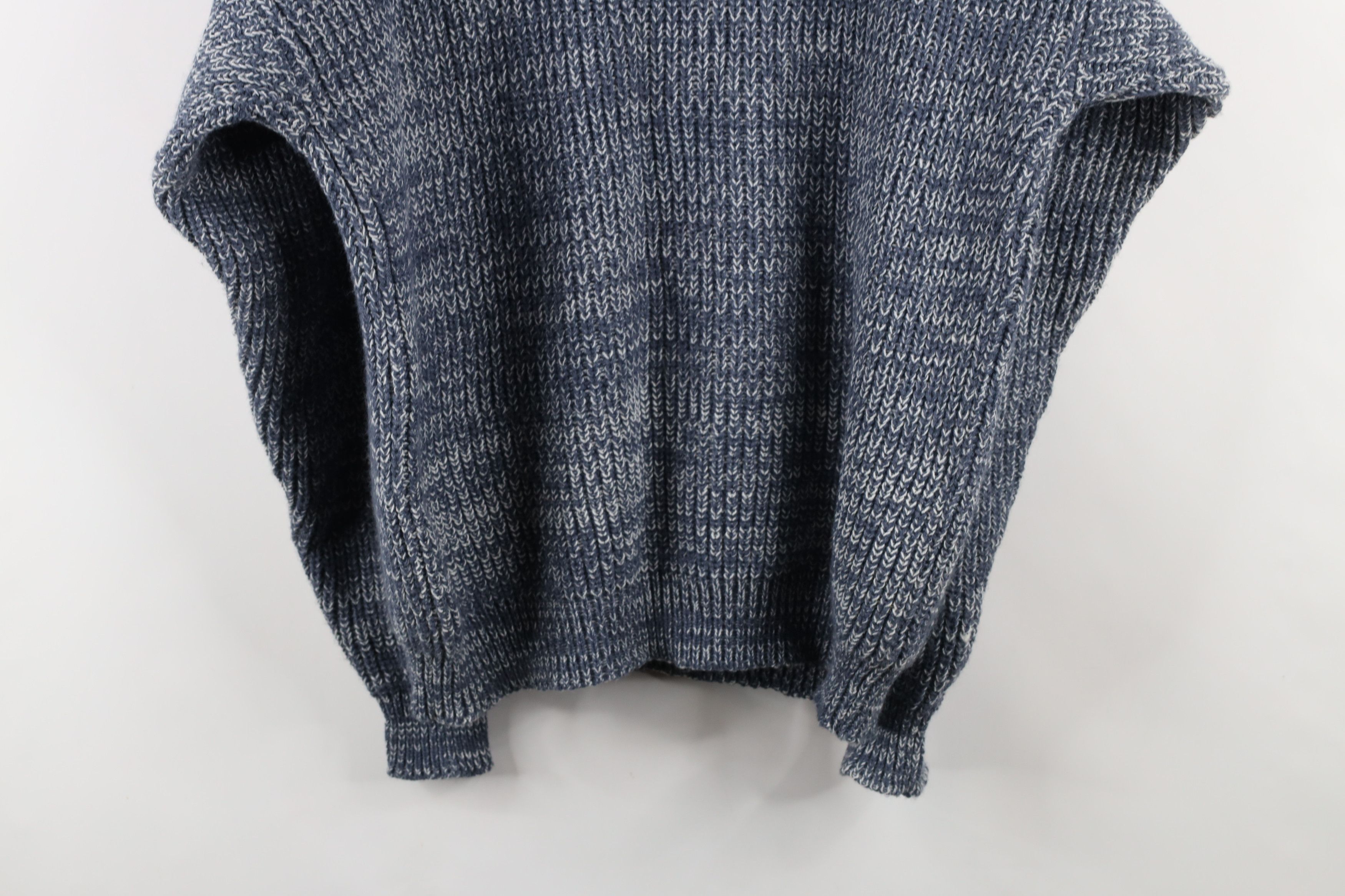 Vintage Vintage 90s Streetwear Ribbed Knit Crewneck Sweater Gray Size US L / EU 52-54 / 3 - 8 Thumbnail