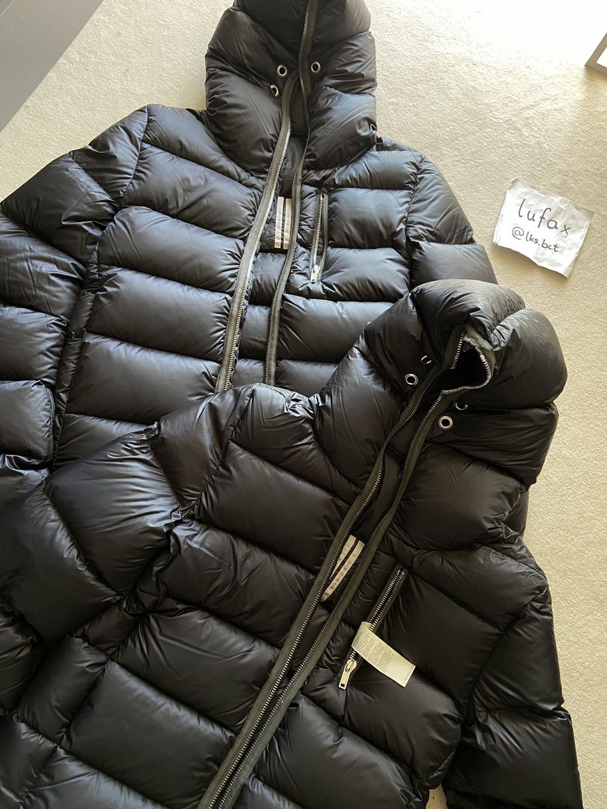 Rick Owens NEW | FW22 STROBE RUNWAY GIMP PUFFER DOWN JACKET SIZE 38 Size US XS / EU 42 / 0 - 3 Thumbnail