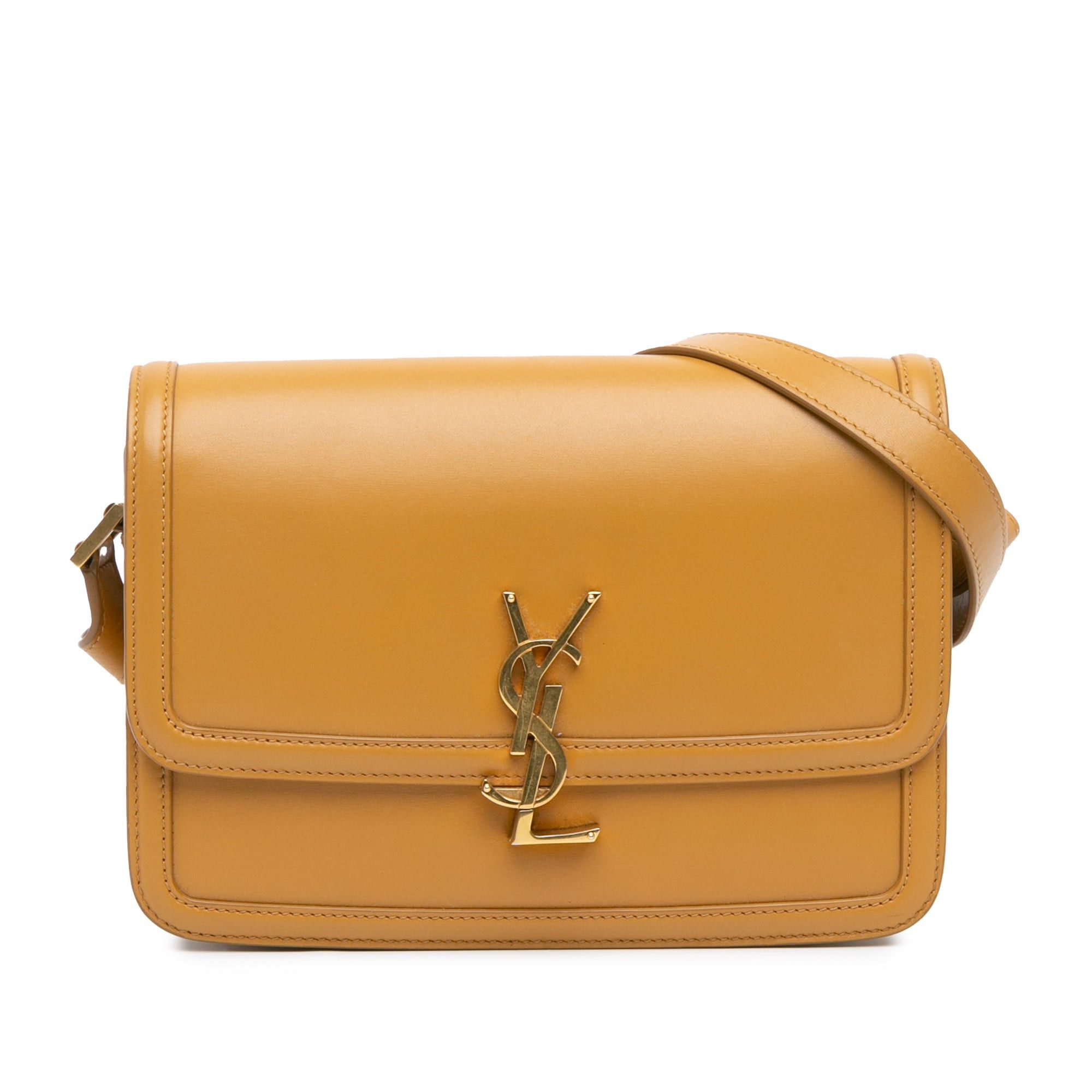 Saint Laurent Paris Saint Laurent Medium Leather Solferino Satchel In Box Brown Size ONE SIZE - 1 Thumbnail