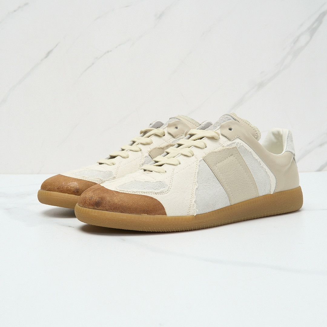 Maison Margiela Maison Margiela Men's Color-Block Frayed Trainers Size US 8 / EU 41 - 1 Thumbnail