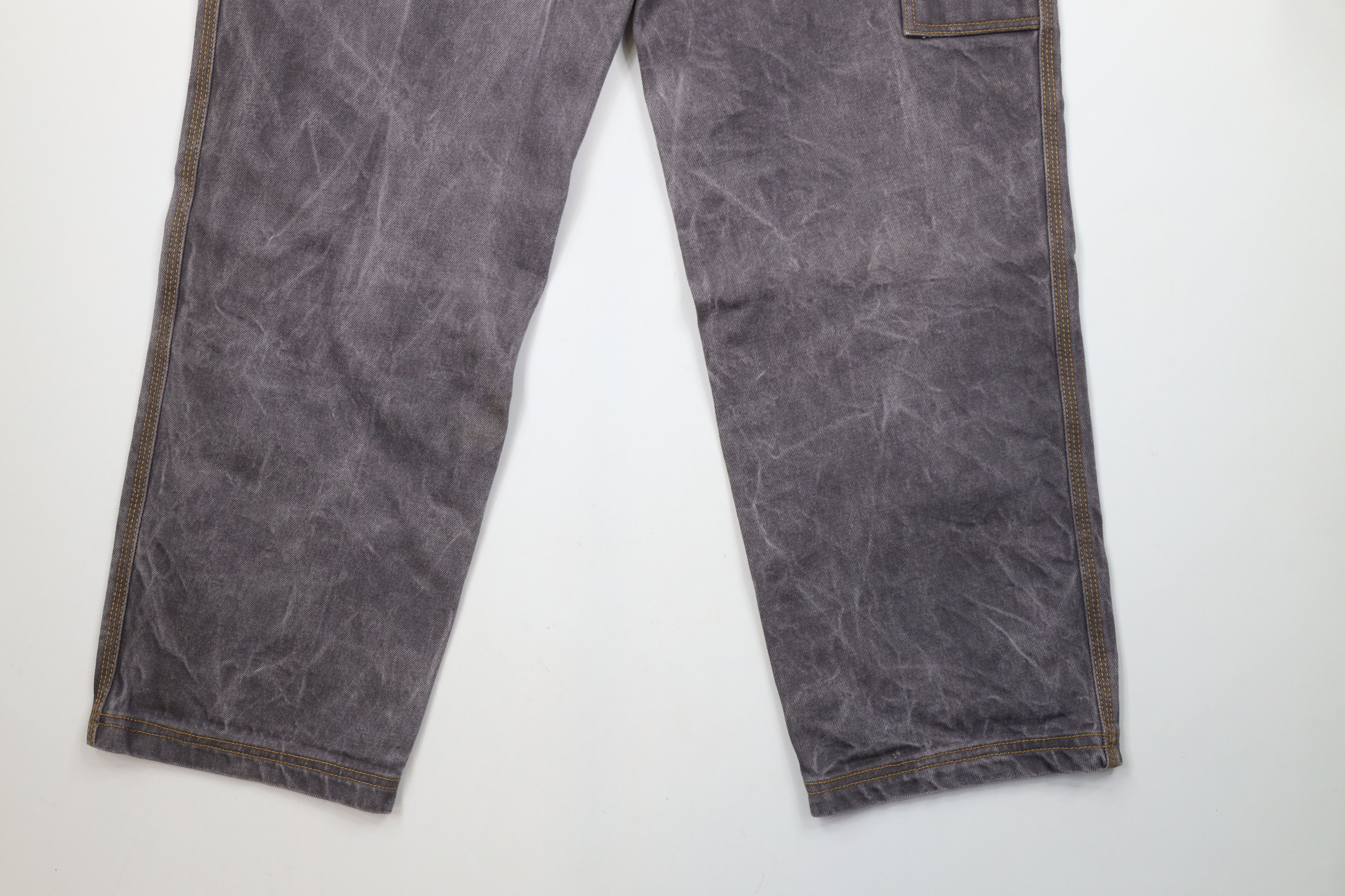 Vintage Vintage 90s Y2K Streetwear Fit Wide Leg Denim Jeans Gray Size US 32 / EU 48 - 10 Thumbnail