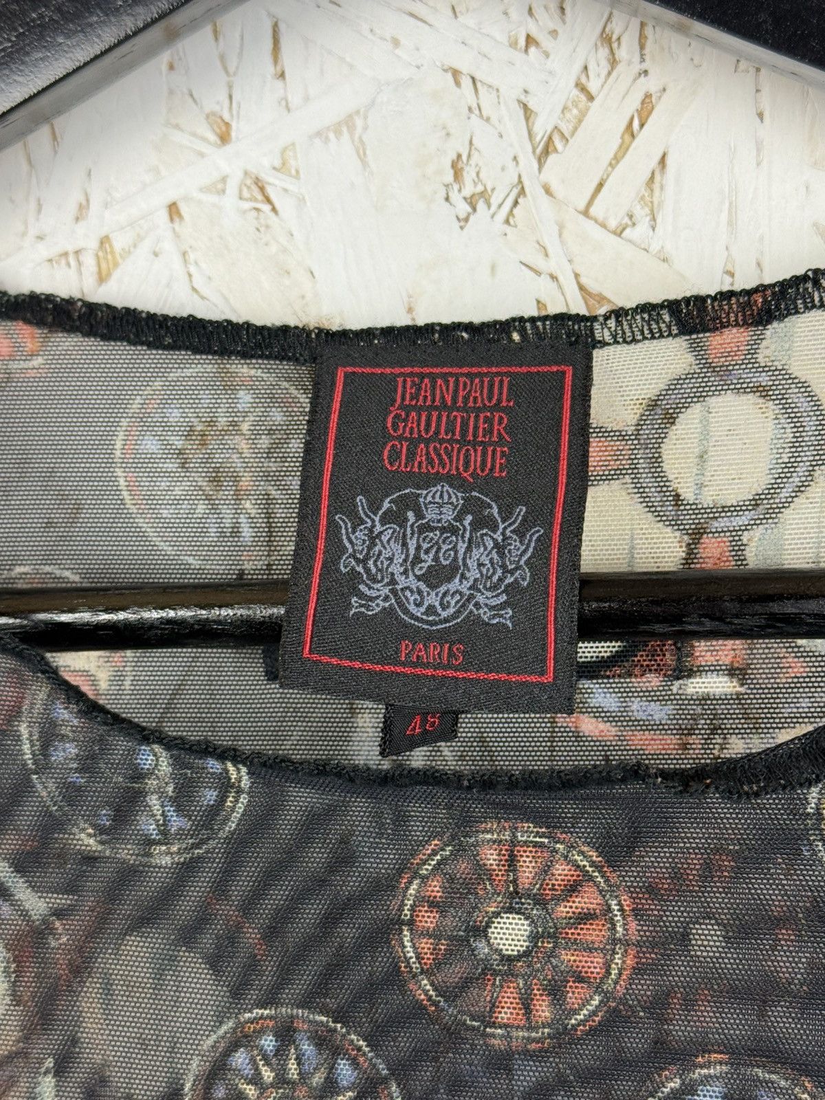 Jean Paul Gaultier Vintage Jean Paul Gaultier Church Stained Glass Mesh Top 48 Size US M / EU 48-50 / 2 - 6 Thumbnail