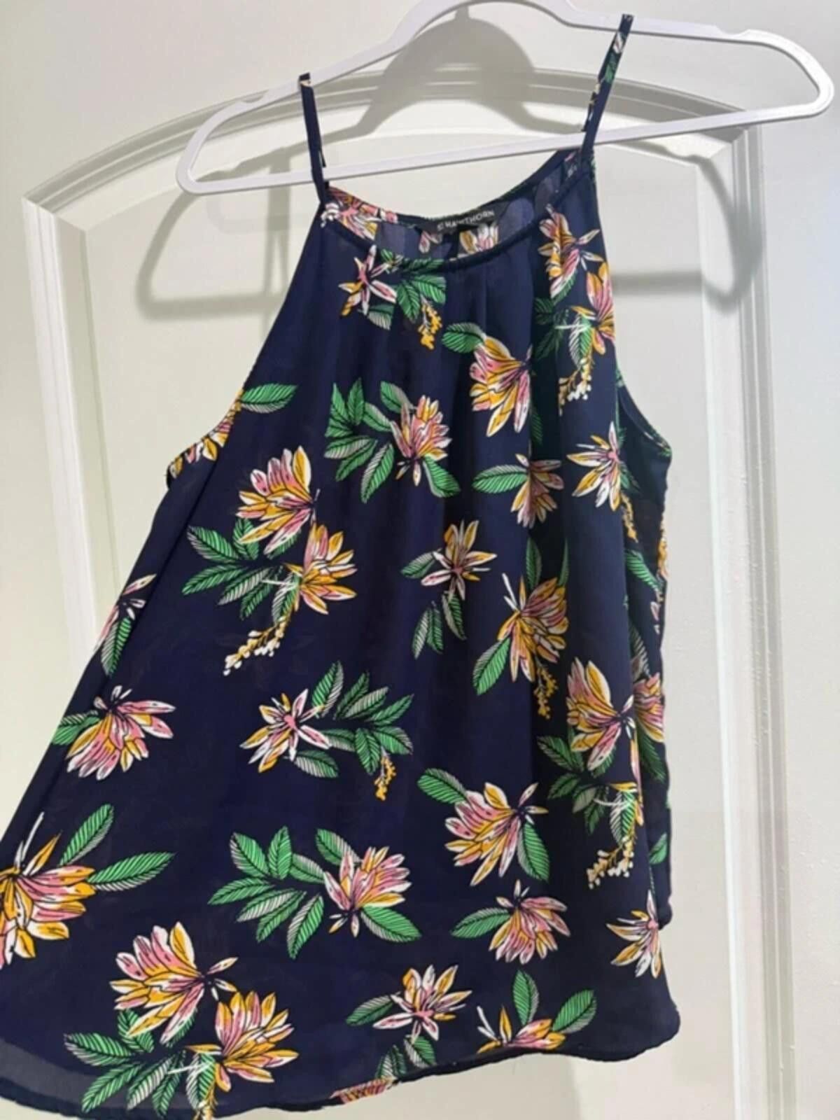 Other 41 Hawthorn Navy Floral High-Neck Cami Size L / US 10 / IT 46 - 3 Thumbnail