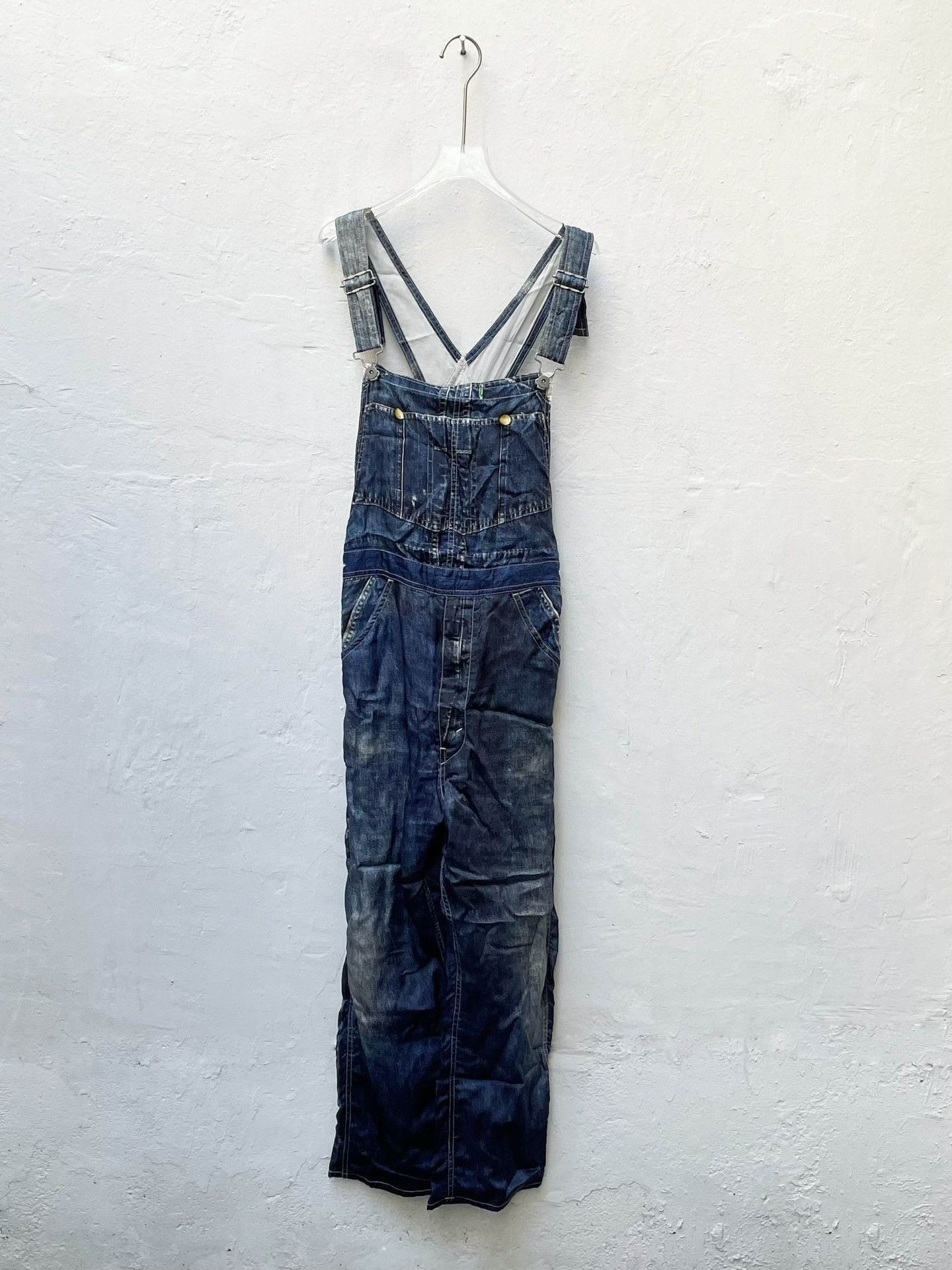 Junya Watanabe junya watanabe long denim overalls pants Size US 30 / EU 46 - 1 Thumbnail