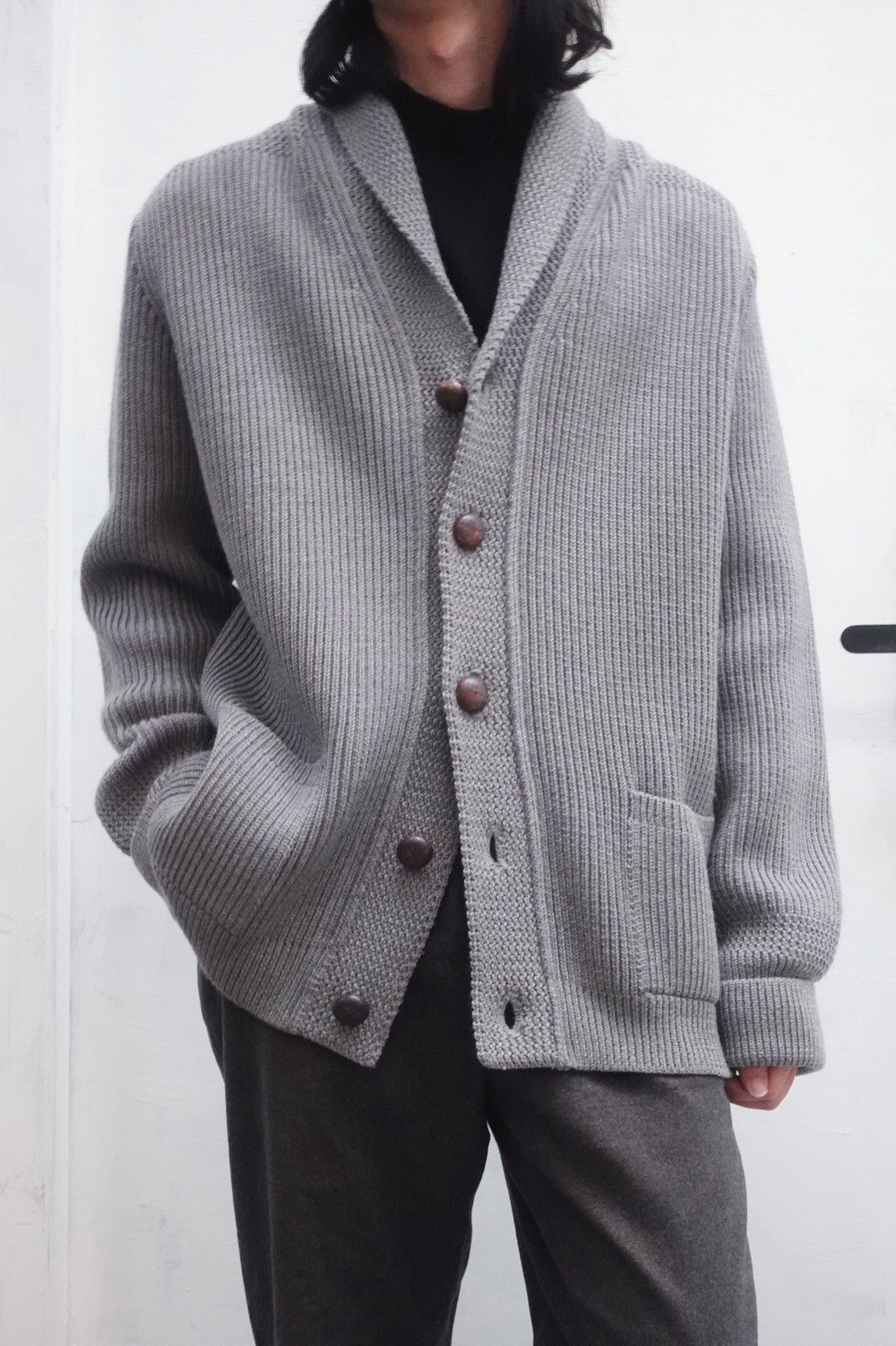 Maison Margiela Martin Margiela | AW2002 High-Density Shawl Collar Jacket Size US L / EU 52-54 / 3 - 1 Thumbnail