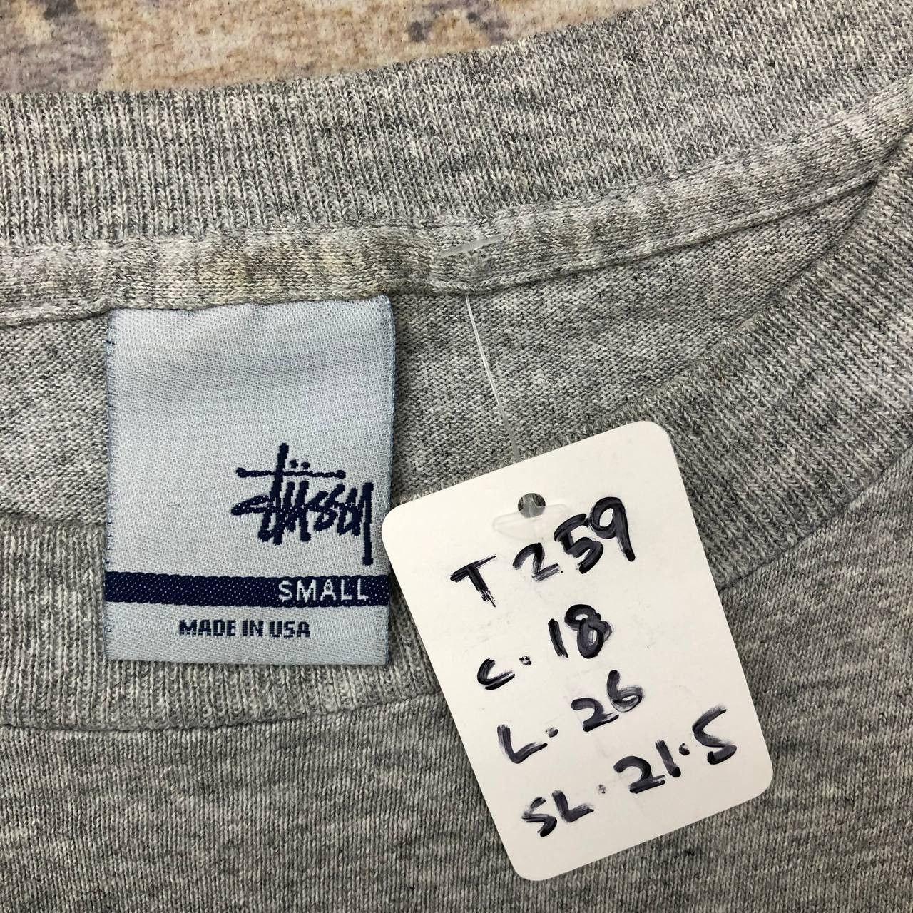 Stussy T259 90s STUSSY MADE IN USA MONOGRAM SKATE TEE Size US S / EU 44-46 / 1 - 6 Thumbnail