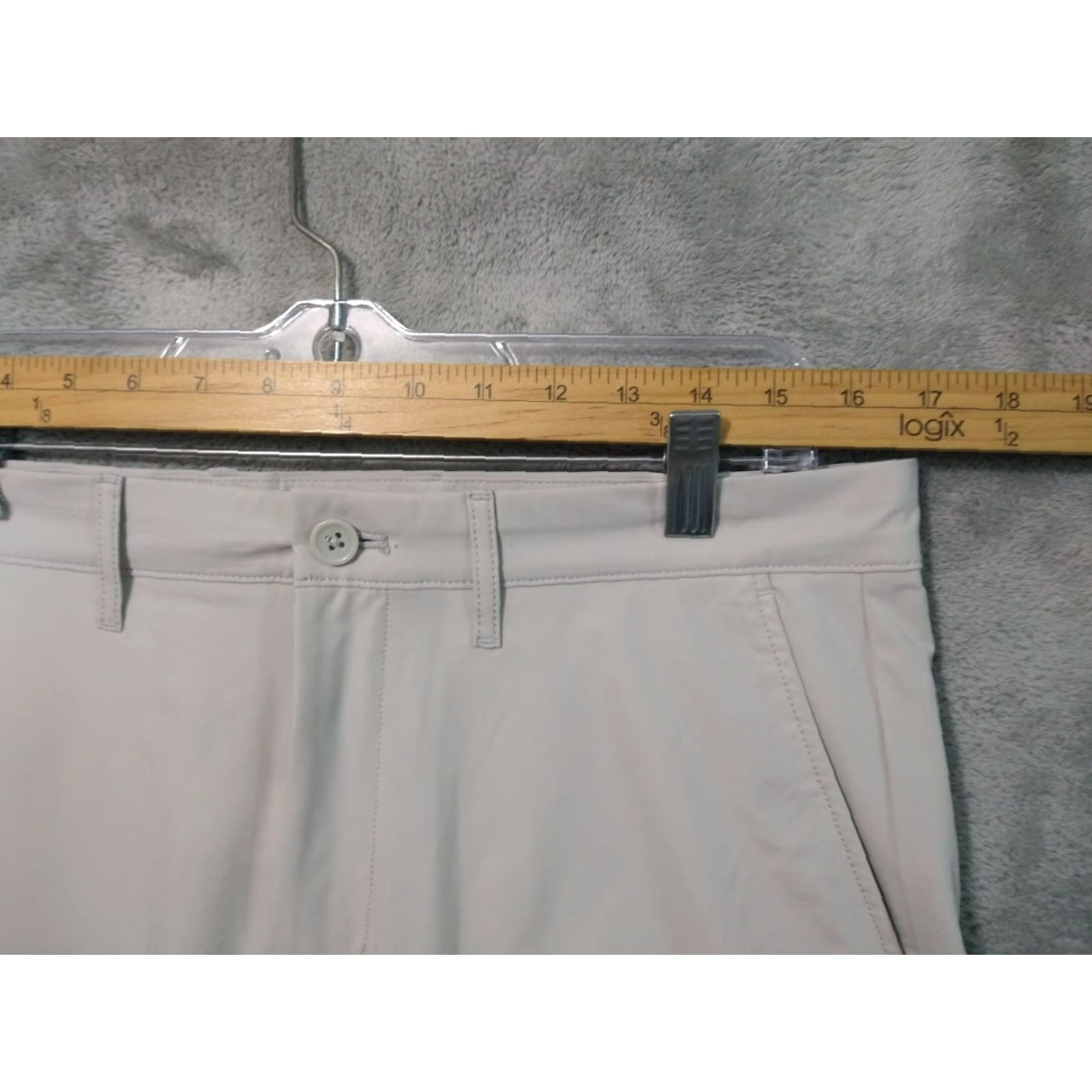 J.Crew J.CREW Pants Men 32x34 Beige Tech Chino Performance Stretch Straight Leg Flat Front Casual Workwear City 90s Mens Size US 32 / EU 48 - 3 Thumbnail