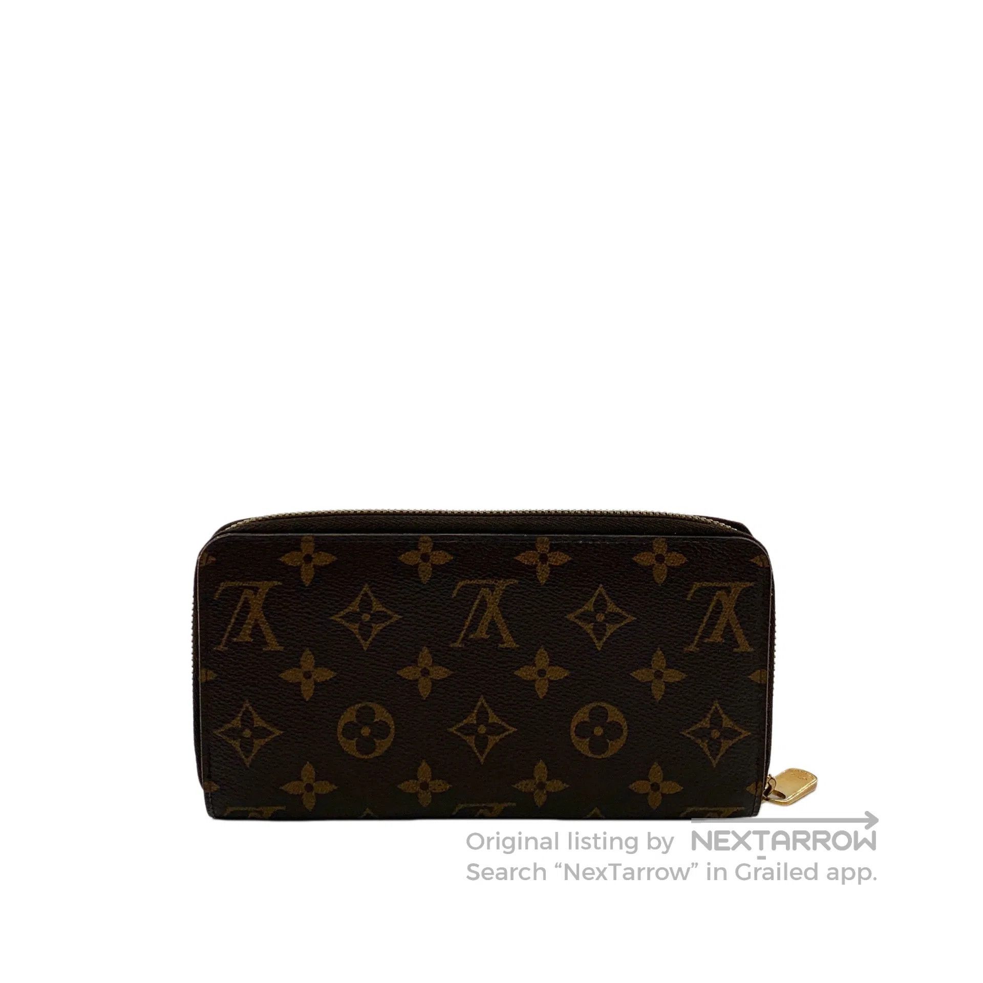 Louis Vuitton Louis Vuitton Dark Brown Logo Monogram Full Print Wallet| Size ONE SIZE - 4 Thumbnail