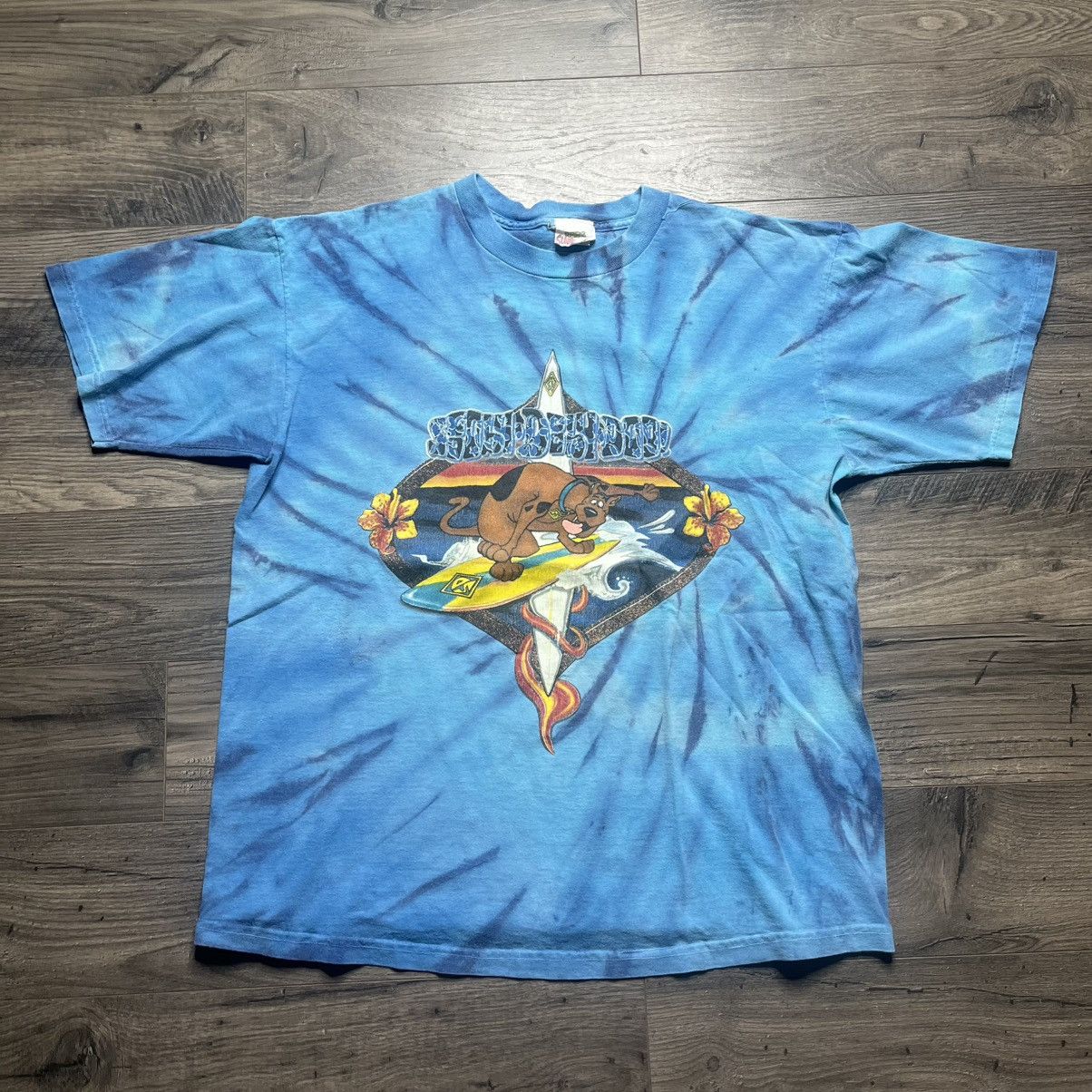 Cartoon Network Vintage 1997 scooby doo surf tie dye tee shirt Size US L / EU 52-54 / 3 - 1 Thumbnail