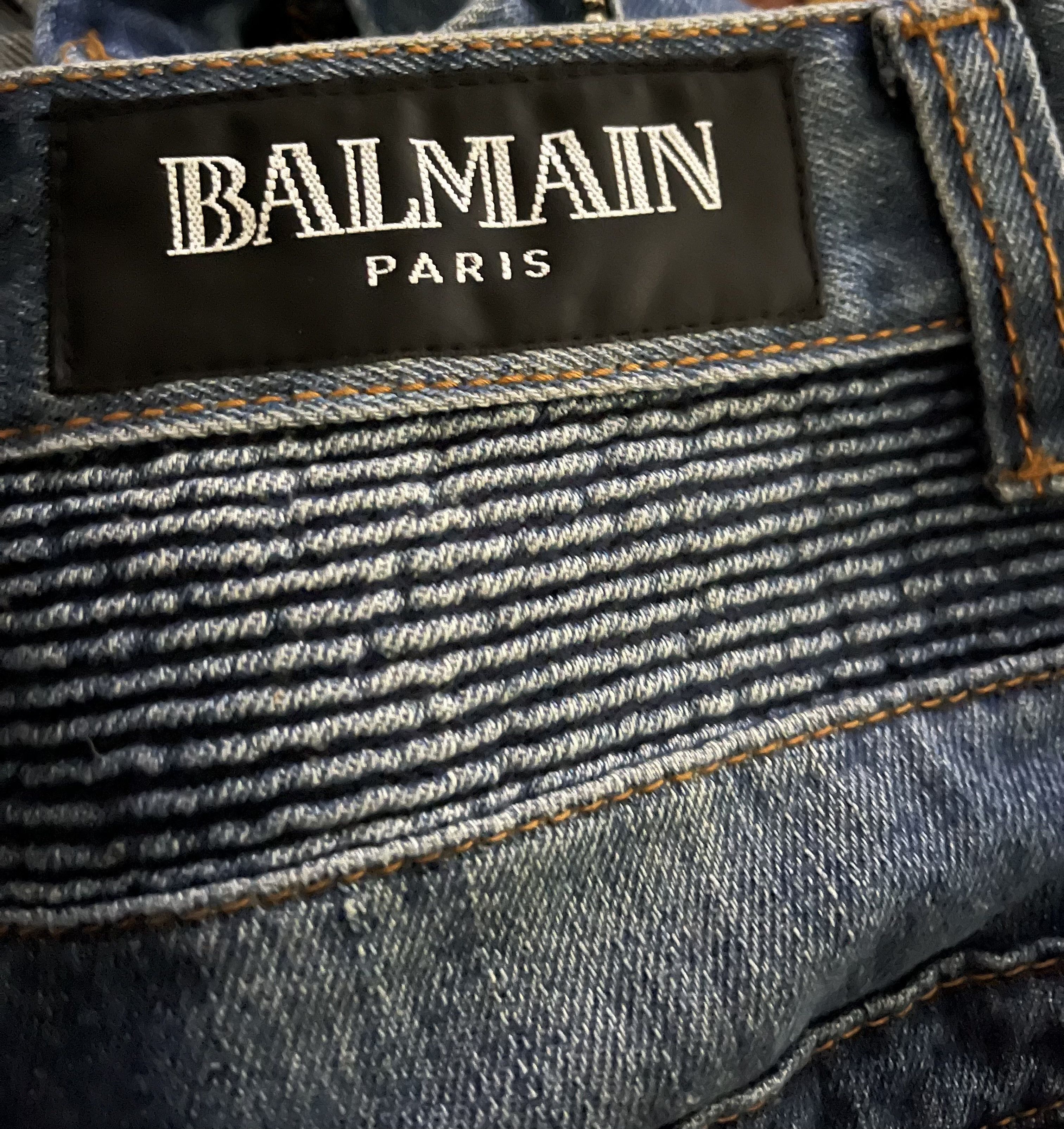 Balmain Balmain Moto jeans Size US 29 - 1 Thumbnail