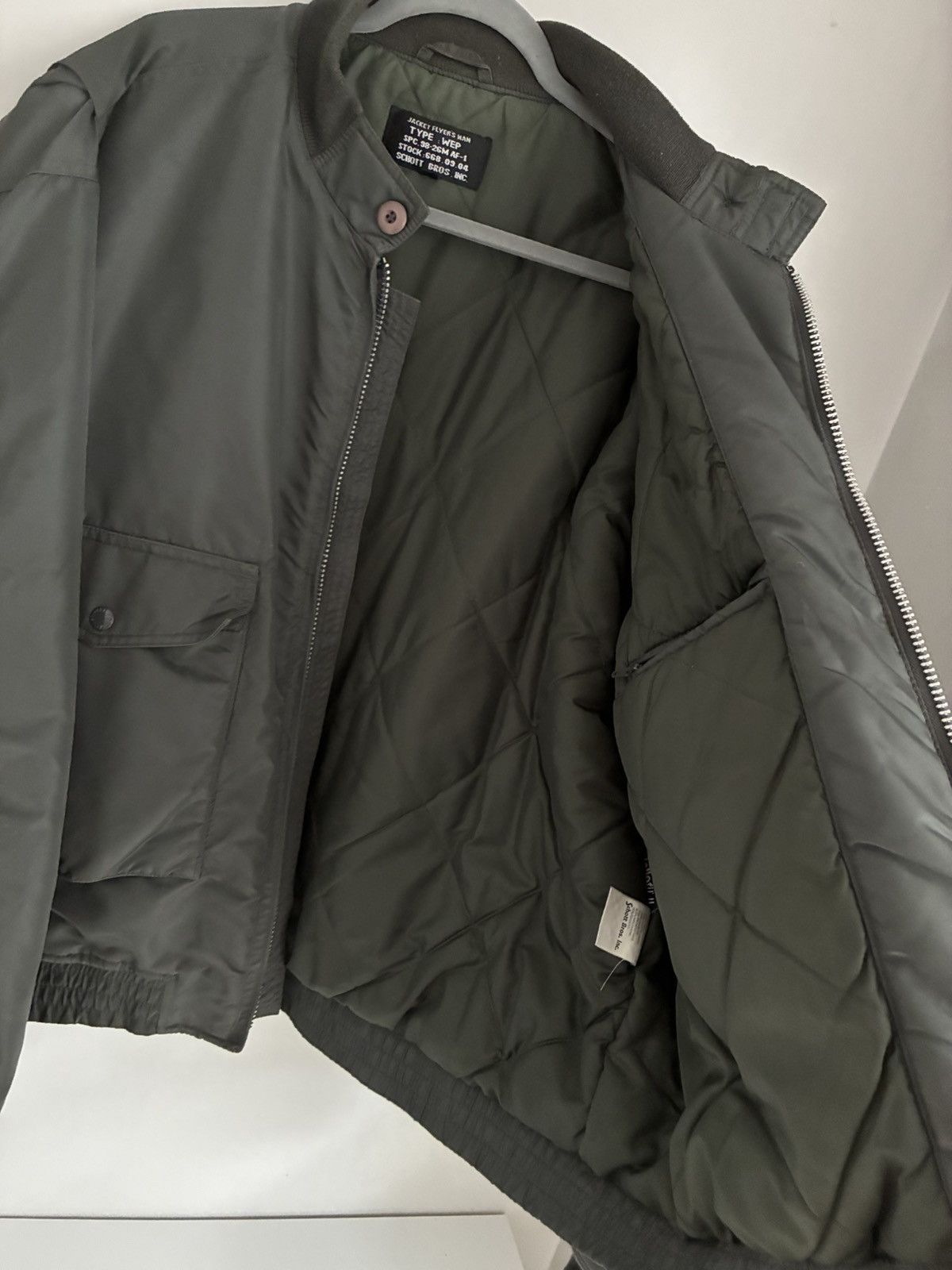Schott Vintage Schott bomber jacket Flayers Man Wep military army Size US XXL / EU 58 / 5 - 6 Thumbnail