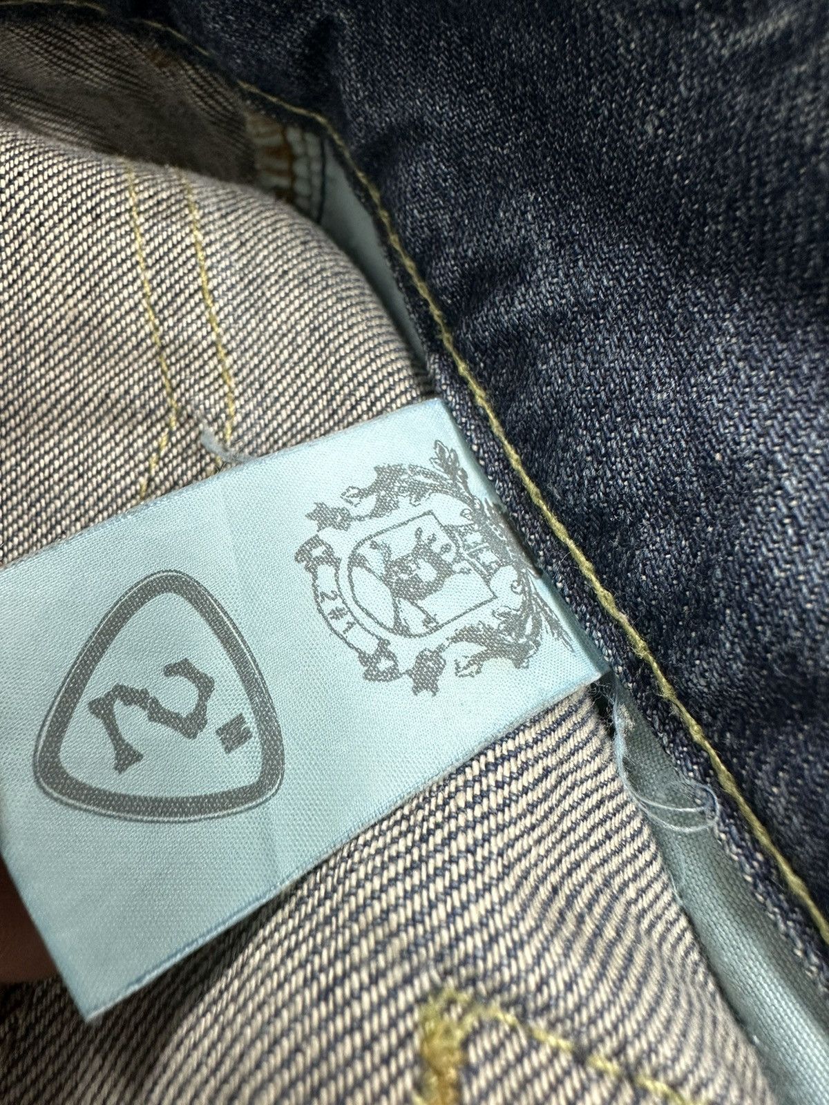 Japanese Brand 2#1 Flare Distressed Jeans Nice Split Back Pocket Size US 32 / EU 48 - 13 Thumbnail