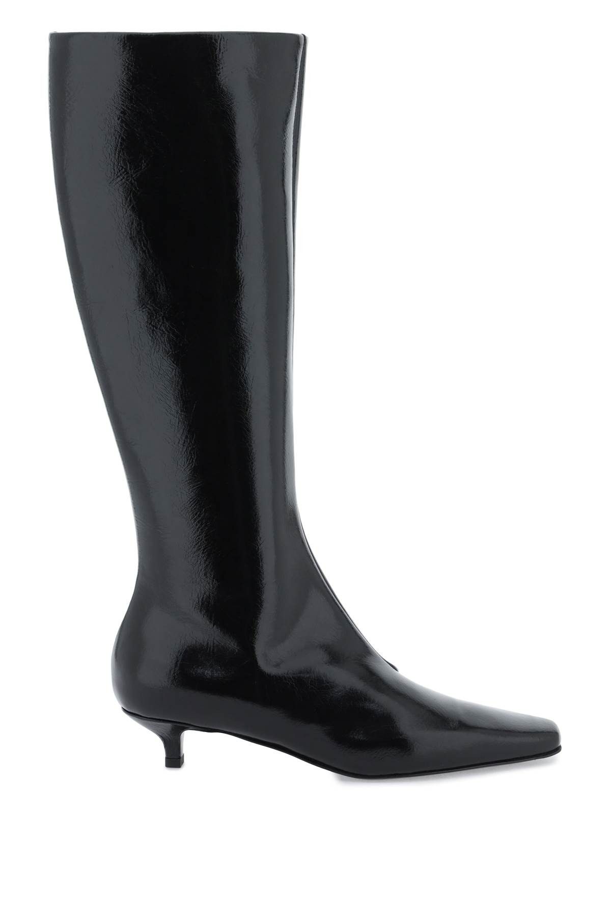 image of Toteme The Slim Knee-High Boots in Black, Women's (Size 7)