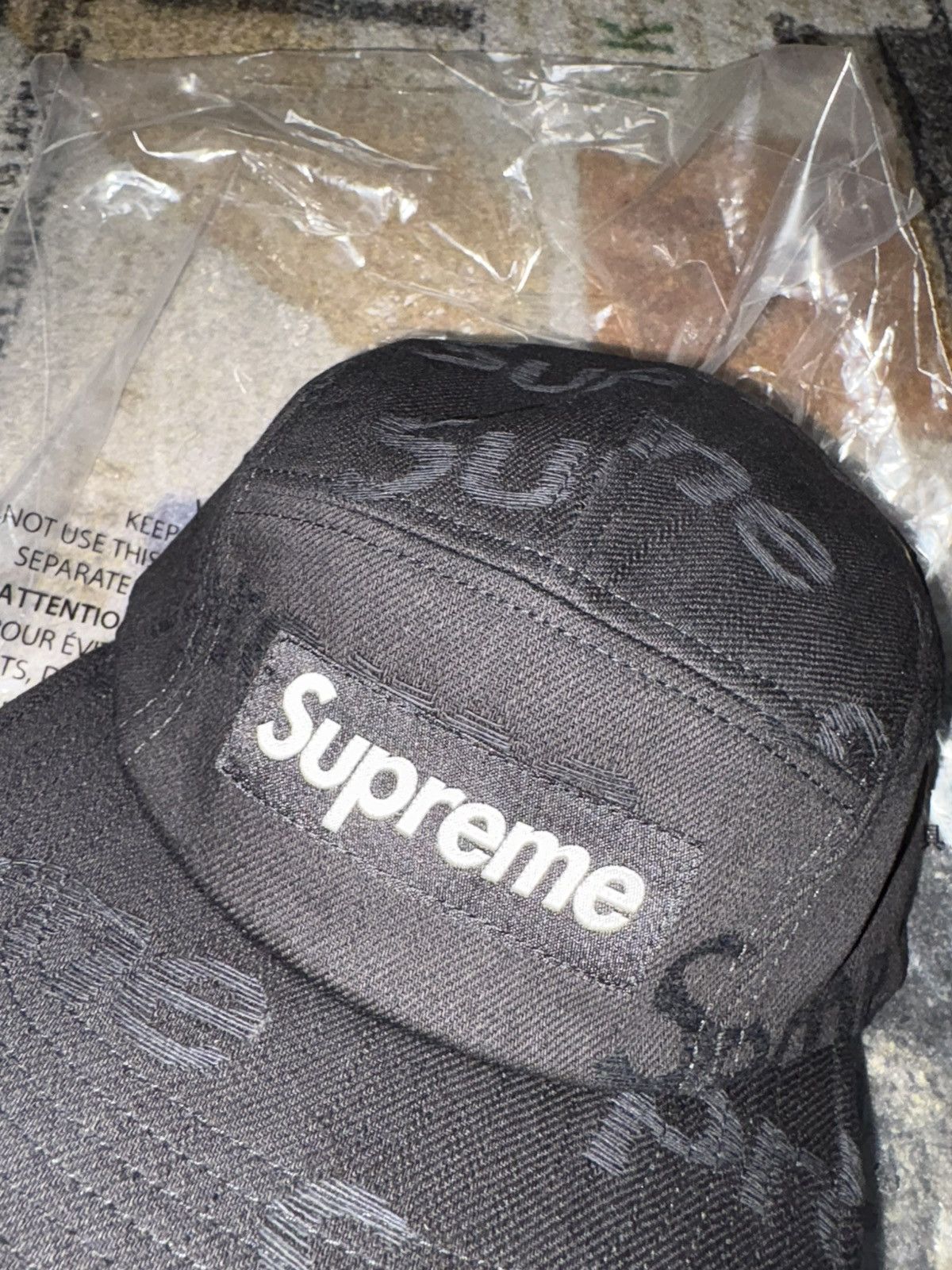 Supreme SUPREME JACQUARD LOGOS DENIM CAMP CAP Size ONE SIZE - 2 Thumbnail