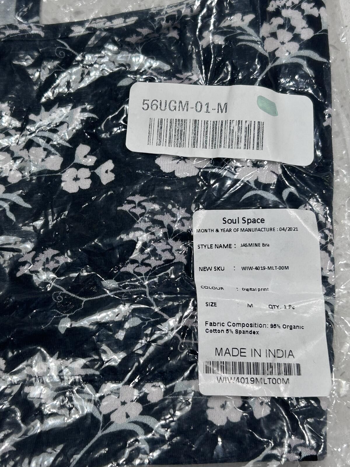 Other Soul Space Organic Digital Print Jasmine Bra | Size M Size ONE SIZE - 2 Thumbnail