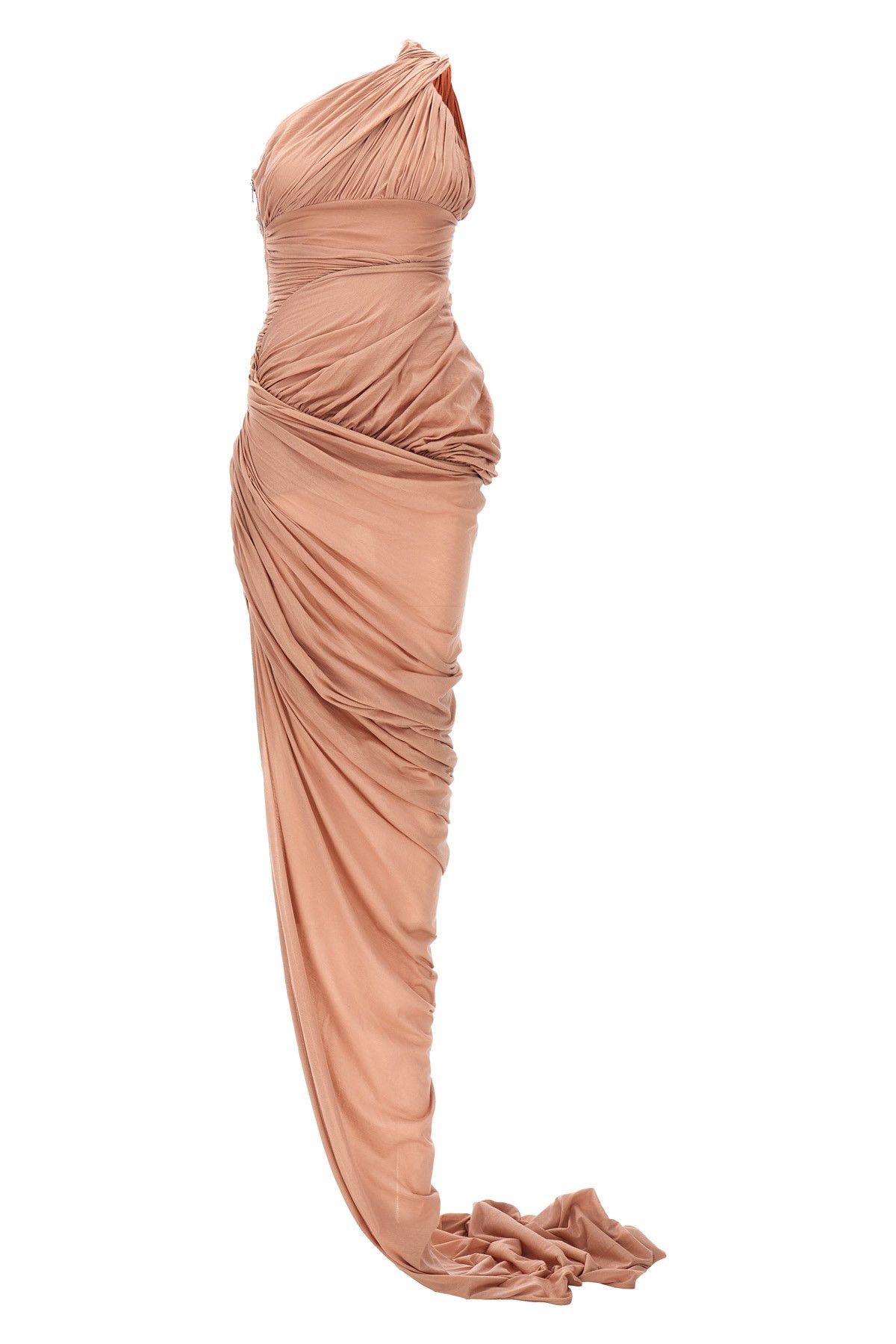 image of Rick Owens 'lido Draped' Maxi Dress in Pink, Women's (Size Small)