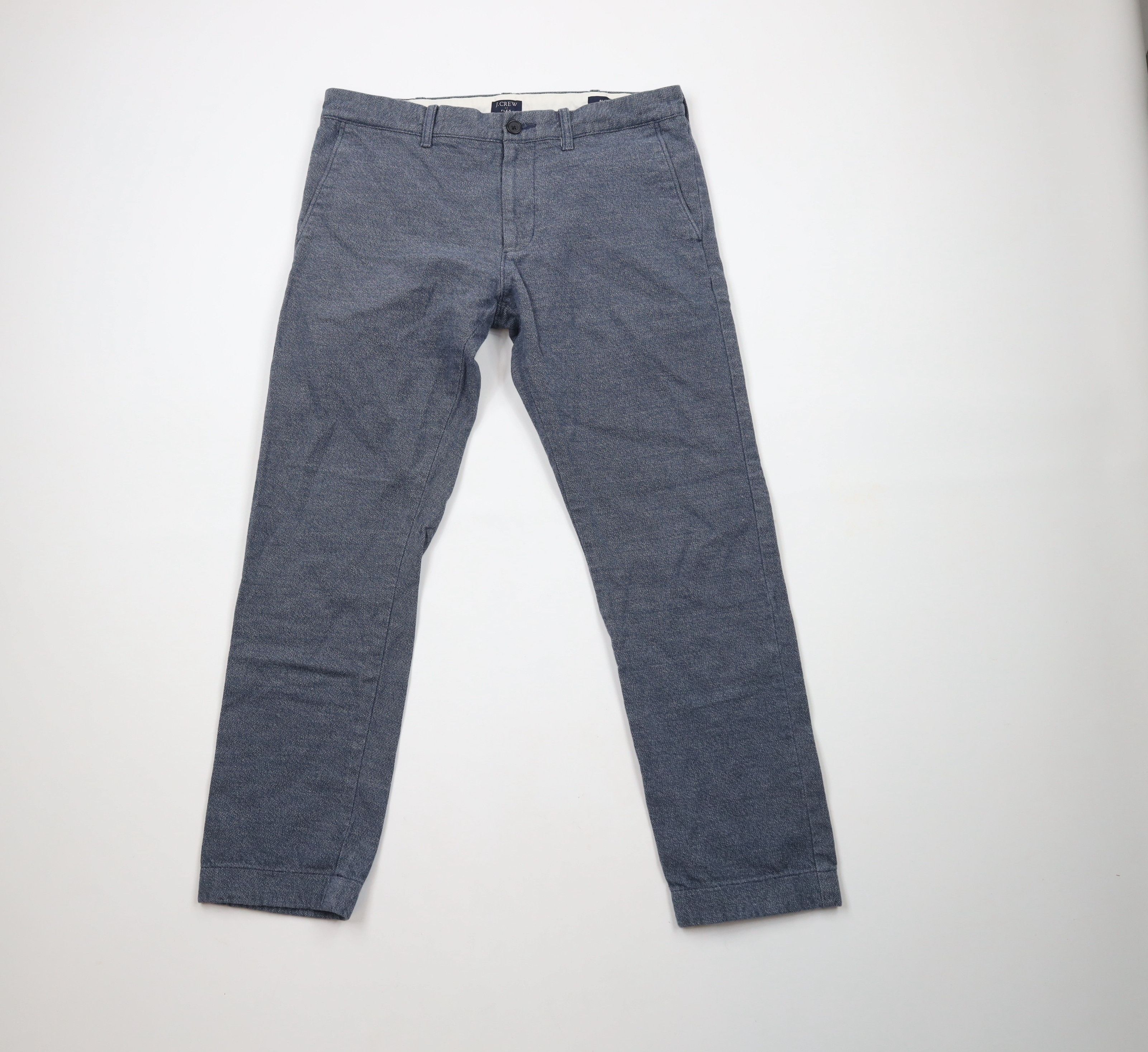 J.Crew × Vintage J Crew Slim Fit Flex Brushed Twill Trousers Chino Pants Blue Size US 32 / EU 48 - 1 Thumbnail