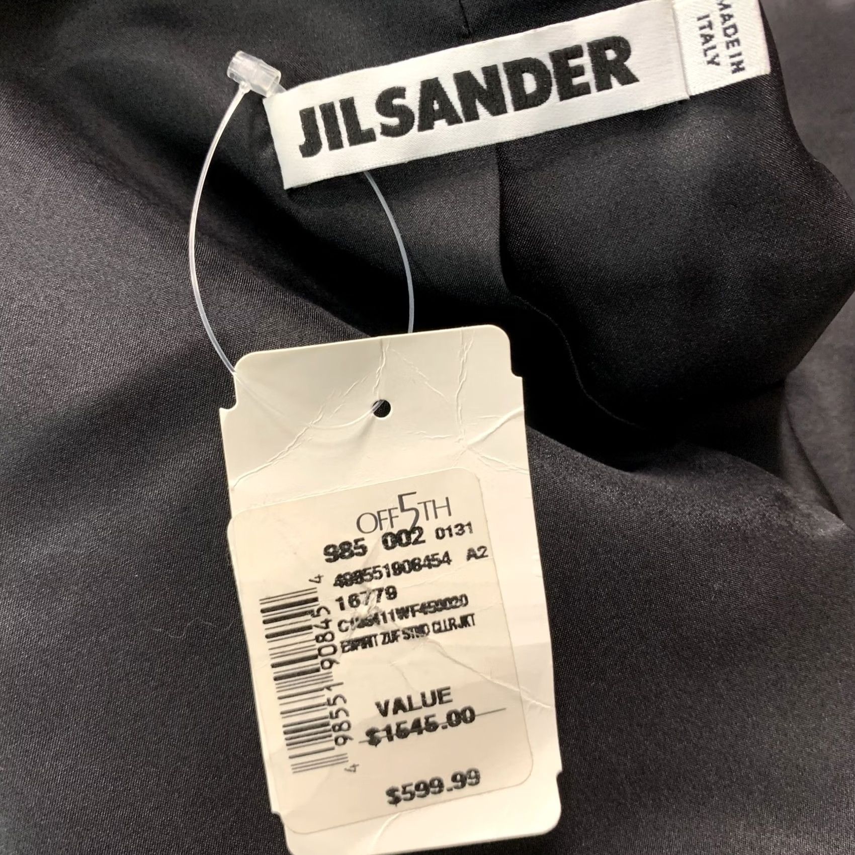 Jil Sander JIL SANDER Blazer Size 6 Black Cotton / Polyester Women Adult Jacket Size M / US 6-8 / IT 42-44 - 4 Thumbnail