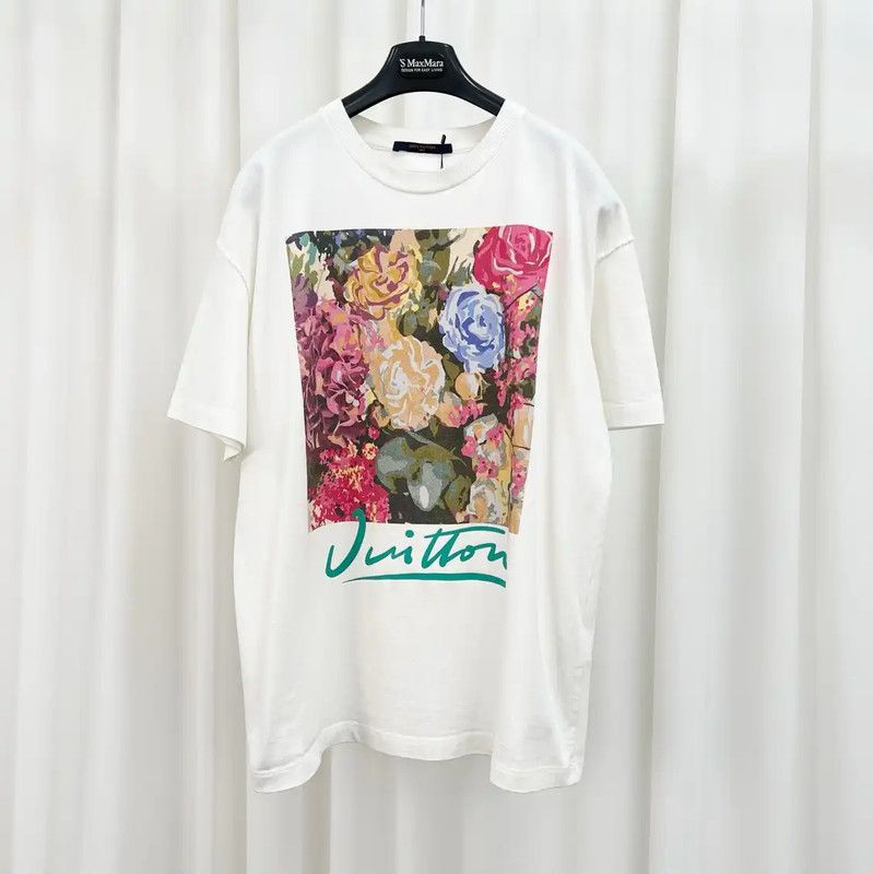Louis Vuitton Louis Vuitton Summer Logo Floral T-Shirt 0089 Size US M / EU 48-50 / 2 - 1 Thumbnail