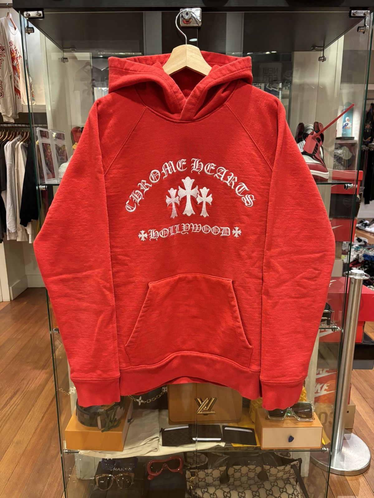 関税込 Chrome Hearts Hollywood Triple Cross Hoodie フーディ 関税込 Chrome Hearts Hollywood Triple Cross Hoodie フーディ