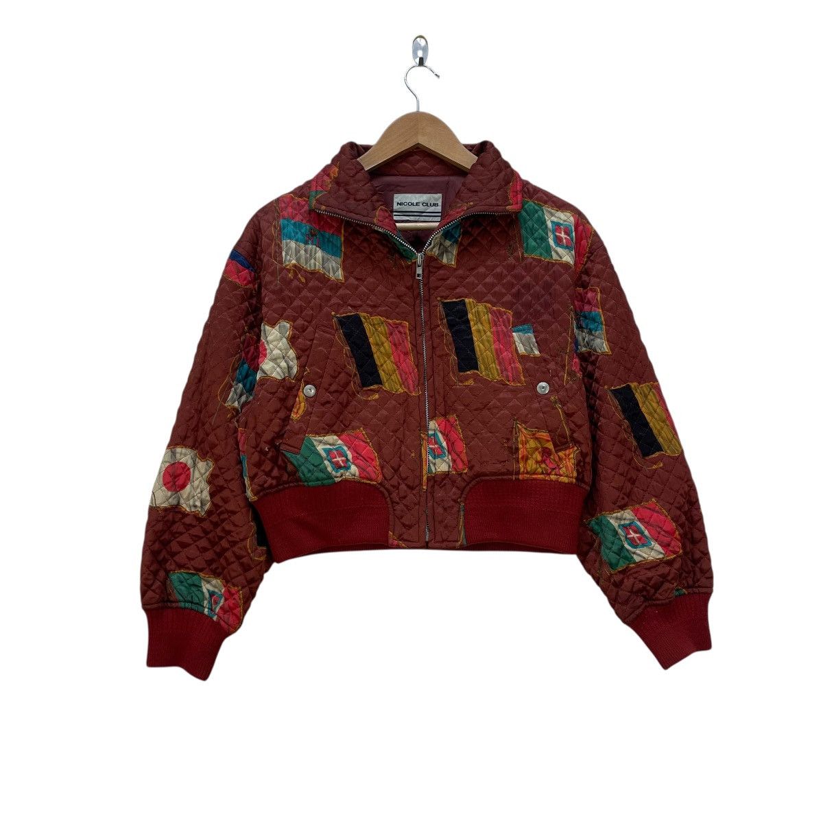 Nicole Club 💥Vintage Nicole Club Fullprint Nation Flag Bomber Jacket Size US M / EU 48-50 / 2 - 1 Thumbnail