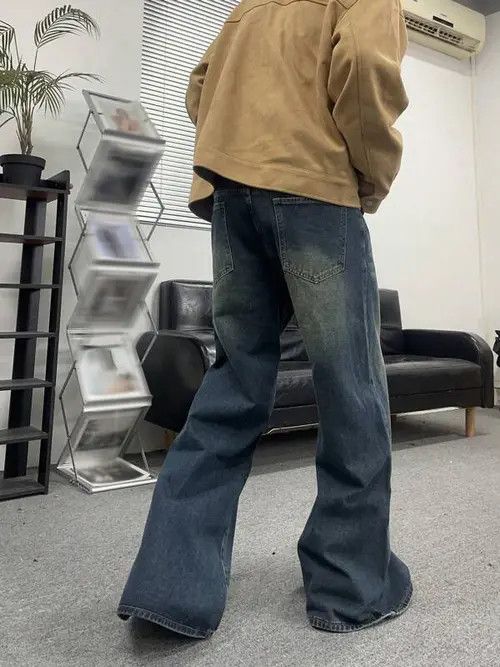 Jean × Vintage Faded Baggy Denim Jeans Wide Leg Size US 32 / EU 48 - 3 Thumbnail